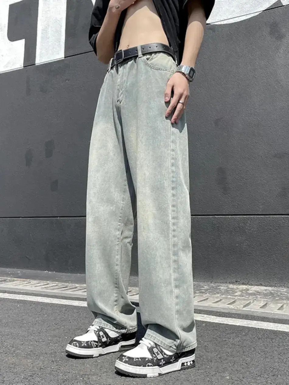 Japanese Brand Loose fitting straight leg high street jeans Size US 32 / EU 48 - 2 Thumbnail