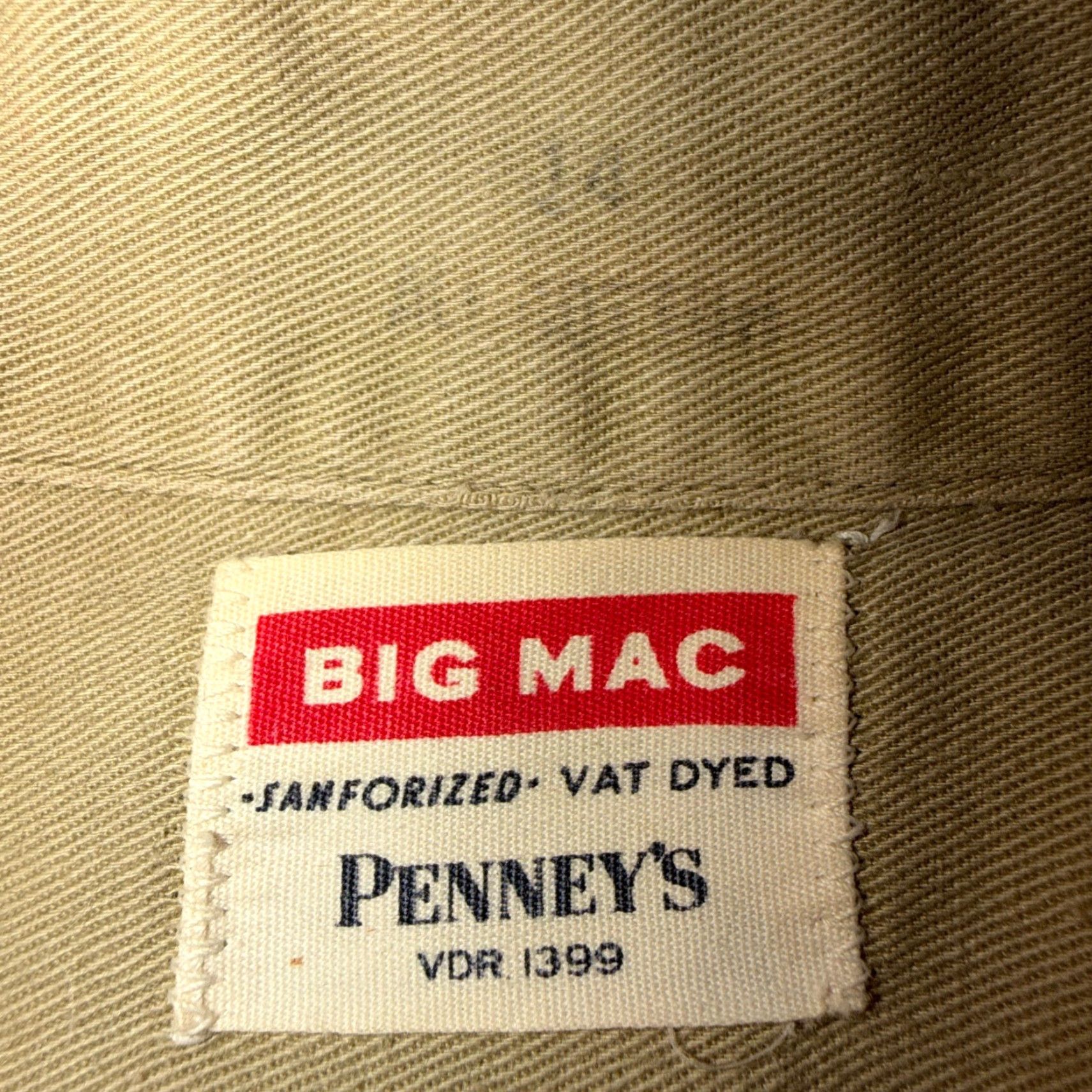 Vintage VINTAGE Big Mac Work Shirt Mens 50s 60s Cotton Tan Long Sleeve 1950s Patch Loop Collar Royal Rangers Size US XS / EU 42 / 0 - 5 Thumbnail