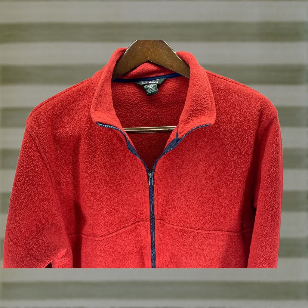 Vintage VINTAGE LL BEAN Full Zip Sweater Jacket Mens Size M Red Size US M / EU 48-50 / 2 - 1 Thumbnail