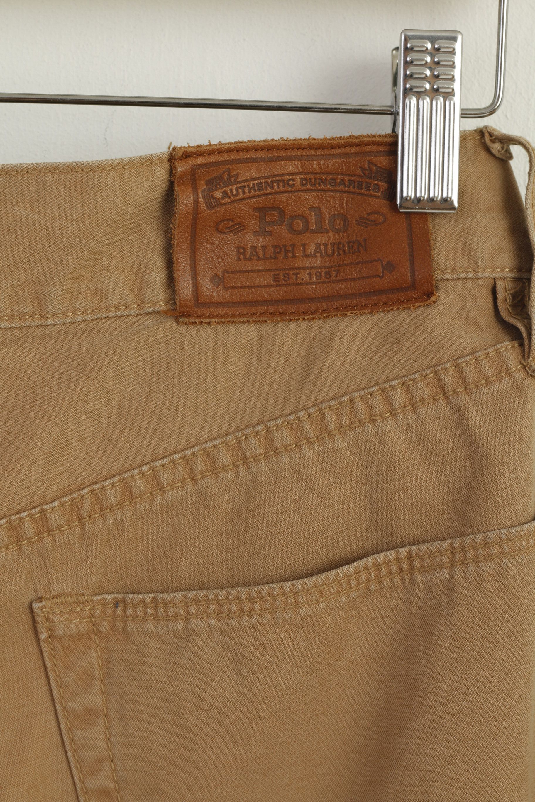 Polo Ralph Lauren Polo Ralph Lauren Men 30 Trousers Brown Cotton 9577 Size US 30 / EU 46 - 6 Thumbnail