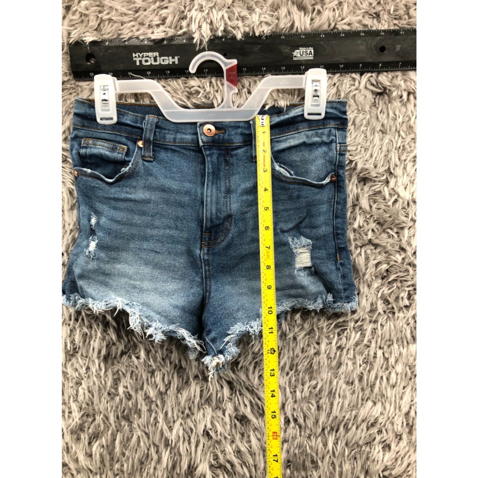 Vintage Kendall And Kylie Drifter High Rise Shorts Juniors Size 5 Dark Wash Blue Denim Jeans Boys? Size 27" / US 4 / IT 40 - 3 Thumbnail