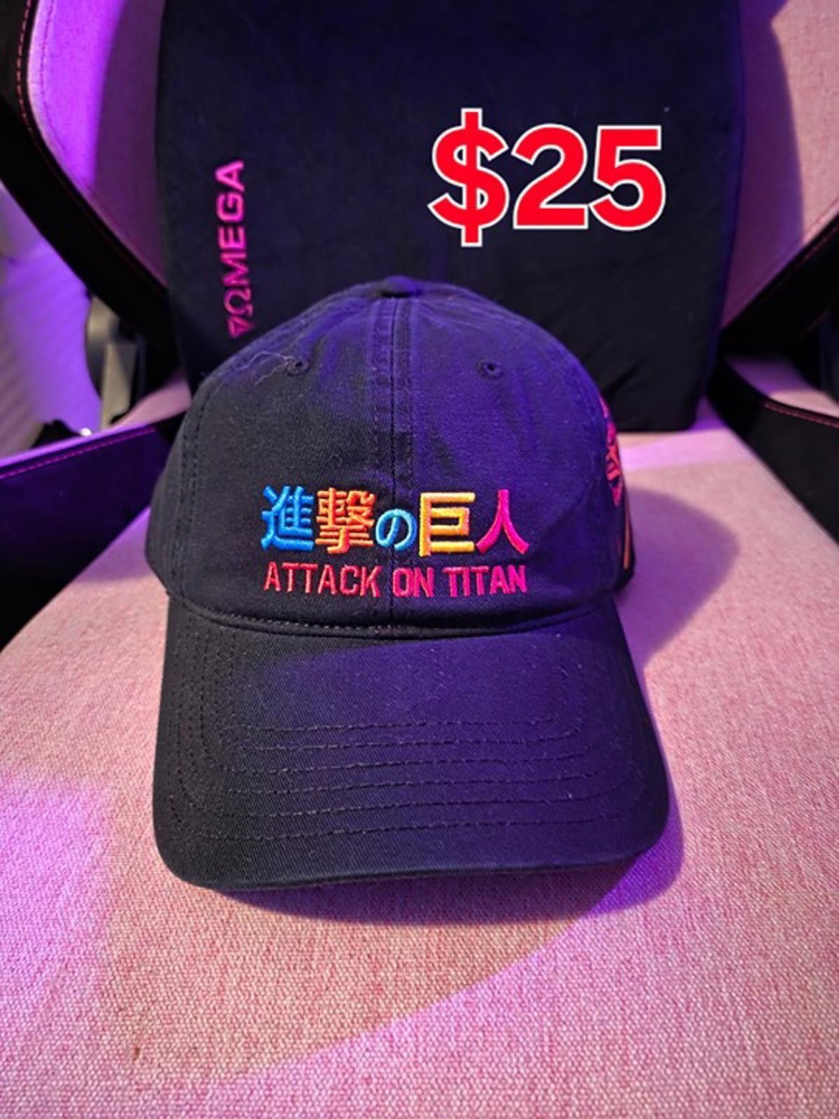 Unknown London Attack on Titan Black Baseball Cap Hat Size ONE SIZE - 1 Thumbnail