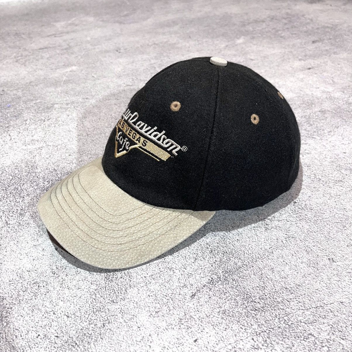 Harley Davidson Vintage 80’s HARLEY DAVIDSON Ride Free Black Wool Cap HD Size ONE SIZE - 3 Thumbnail