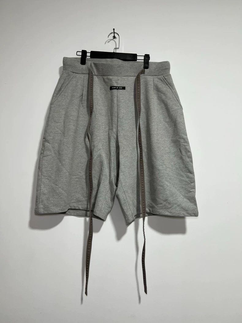 Fear of God Fear of God Gray Drawstring Shorts XL - dmc Size US 31 - 1 Thumbnail