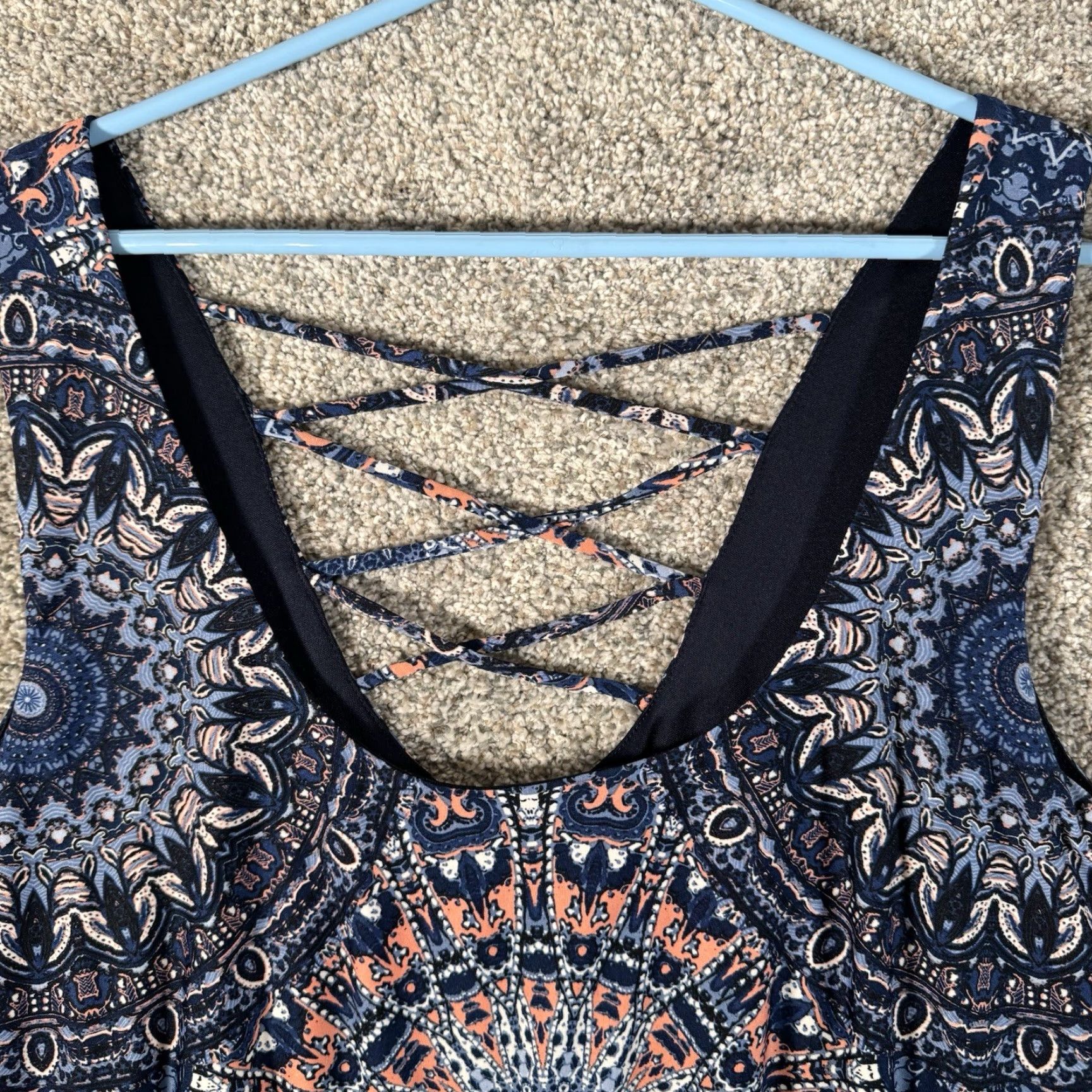 Vintage Maurices Dress Plus Sz 2 Knee Length Mandalas Boho Festival Summer Indie Casual Dress Size XXL / US 16-18 / IT 52-54 - 7 Thumbnail
