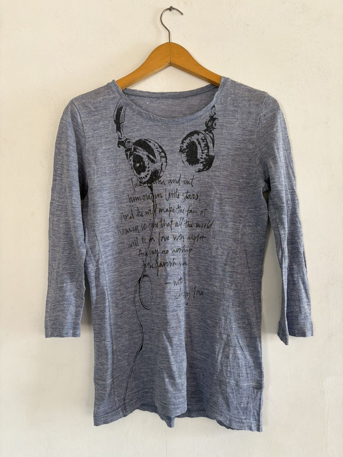 GOA 2000s japanese un line vkei poem raglan tshirt Size US M / EU 48-50 / 2 - 2 Thumbnail