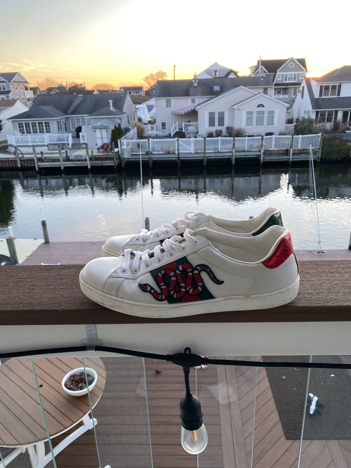 Gucci ace embroidered snake online