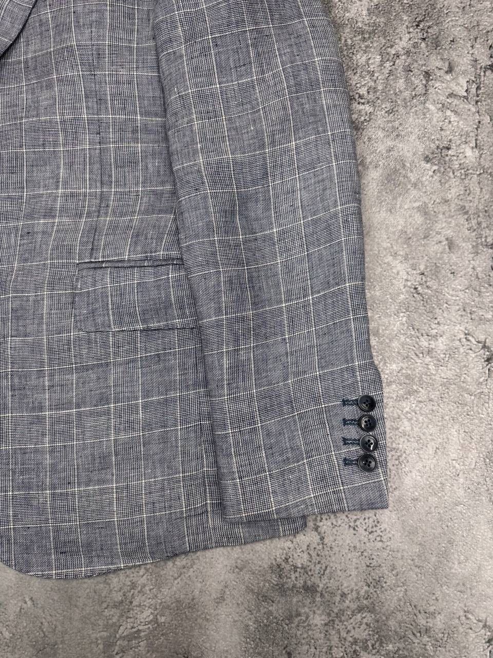 Hackett Hackett London Men Linen Suit Slim Fit Grey Size L Size 36R - 3 Thumbnail