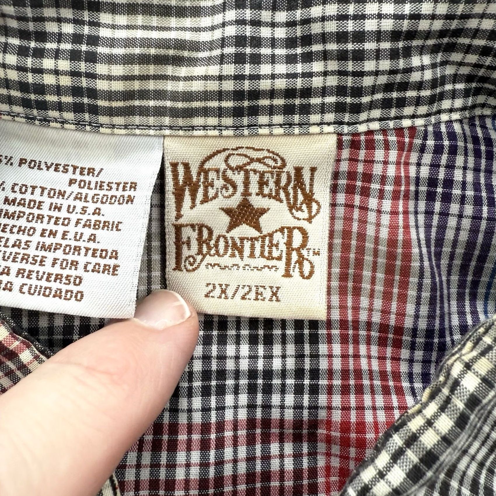 Vintage VINTAGE Western Frontier Shirt Men 2XL Polyester Cowboy Short Sleeve Rodeo West Size US XXL / EU 58 / 5 - 3 Thumbnail