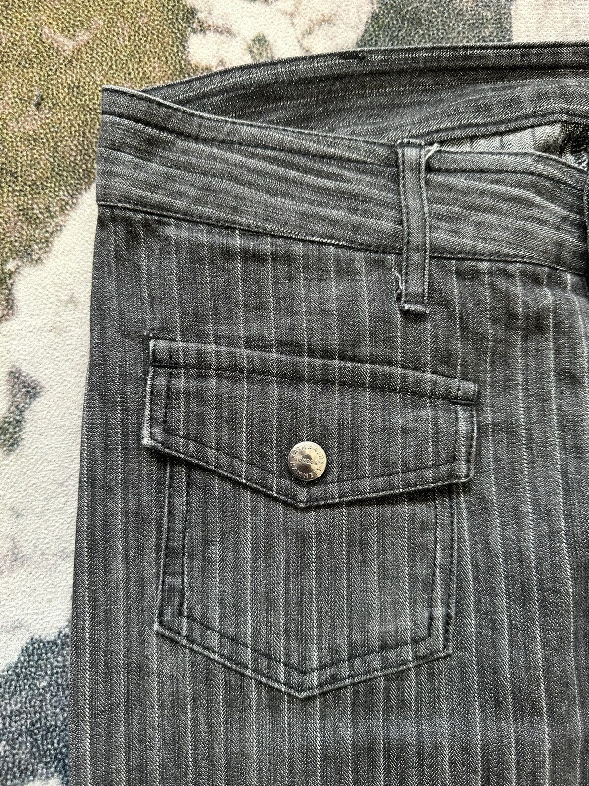 00's Katharine Hamnett 4 pocket Wabash stripe denim