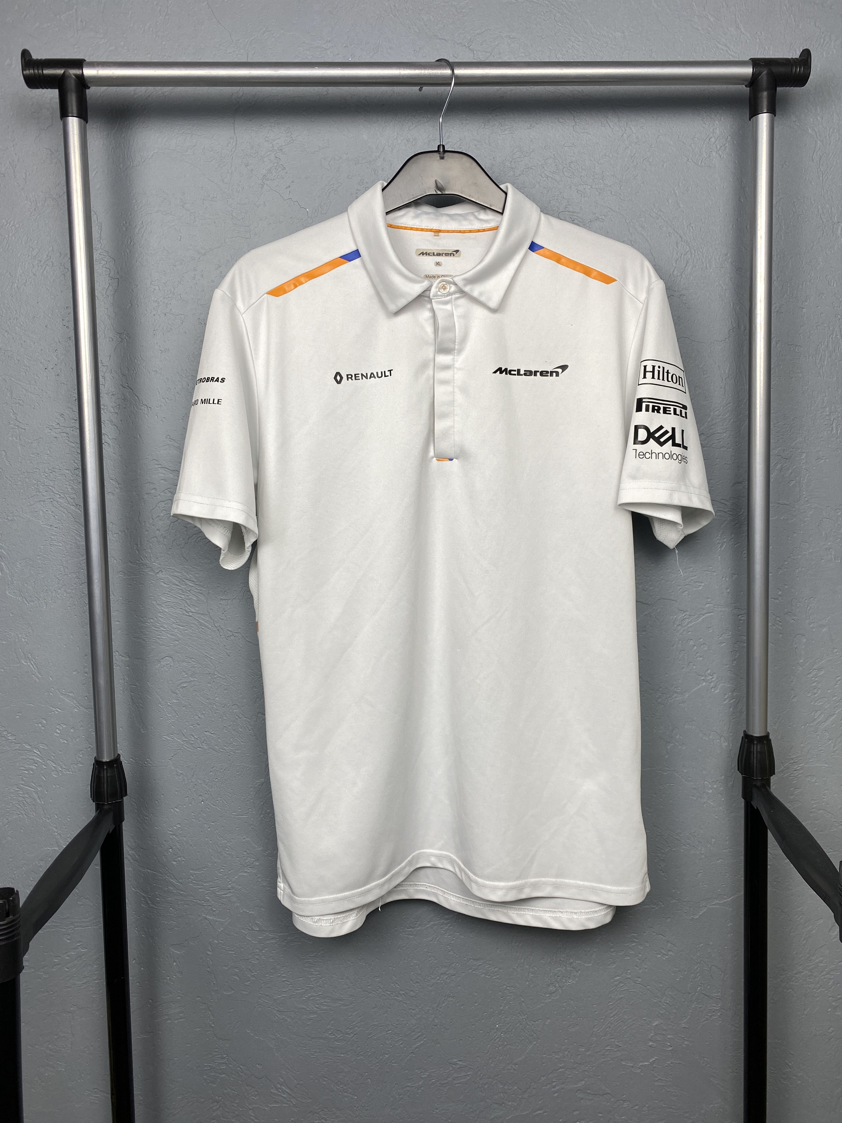 Formula 1 Renault McLaren Team Vintage Racing T-Shirt Tee Pirelli Size US XL / EU 56 / 4 - 1 Thumbnail