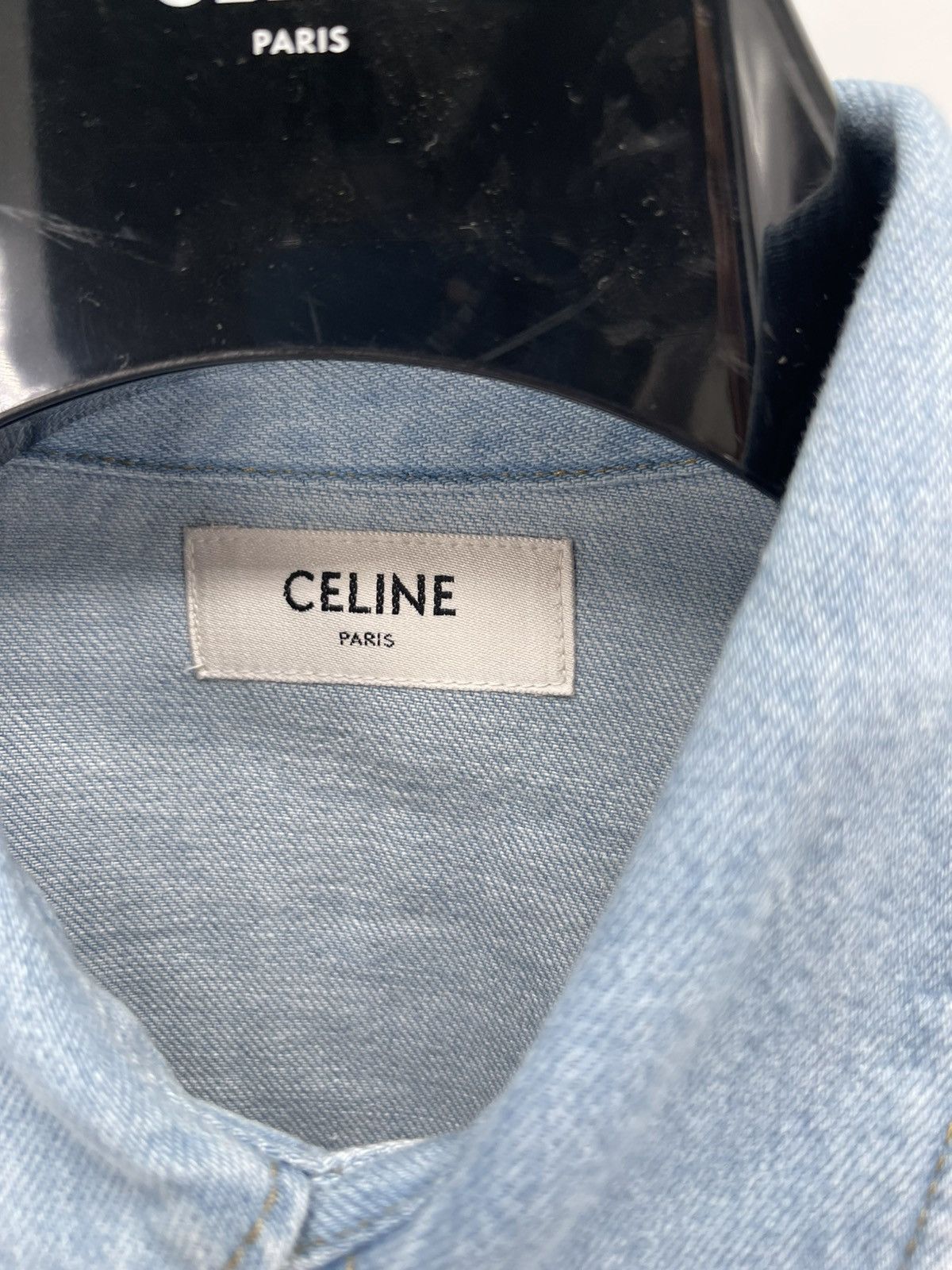 Celine Celine western denim blue shirt size S Size US S / EU 44-46 / 1 - 5 Thumbnail
