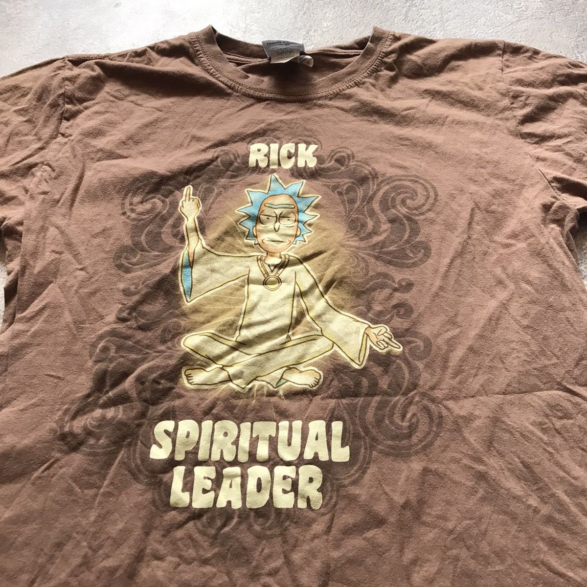 Vintage Vintage Y2K Sun Faded Graphic Tee Spiritual Leader Streetwea Size US L / EU 52-54 / 3 - 3 Thumbnail