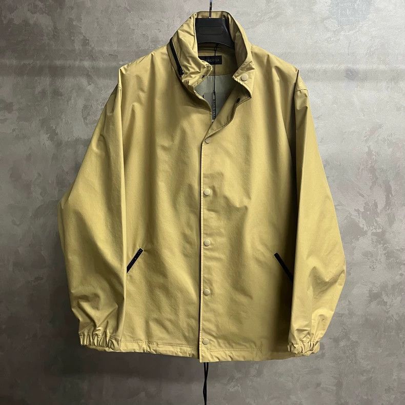 Beige Logo Print Hooded Jacket-2506