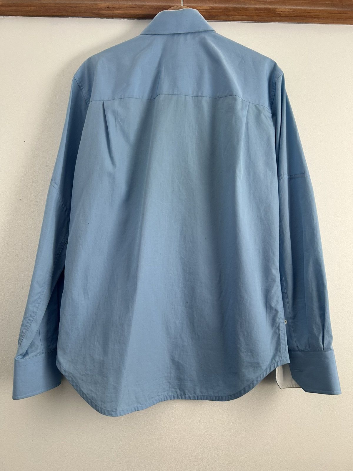 Helmut Lang Helmut Lang Men's Blue Flap Pocket Shirt Size US XS / EU 42 / 0 - 2 Thumbnail