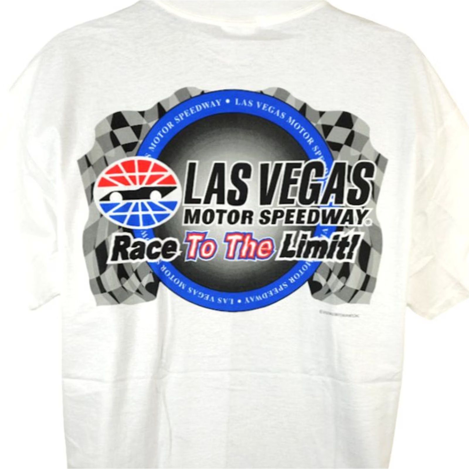 Hanes VINTAGE Hanes Las Vegas Motor Speedway T Shirt Mens Large White Racing 2000s Y2K Graphic Tee Mens Size US L / EU 52-54 / 3 - 4 Thumbnail