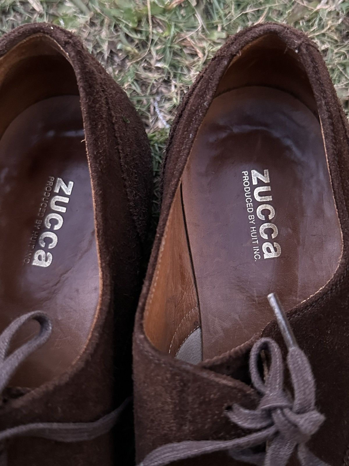 Zucca Vintage Zucca Oxford Wingtip Brown Suede Shoes Size US 7 / EU 40 - 12 Thumbnail