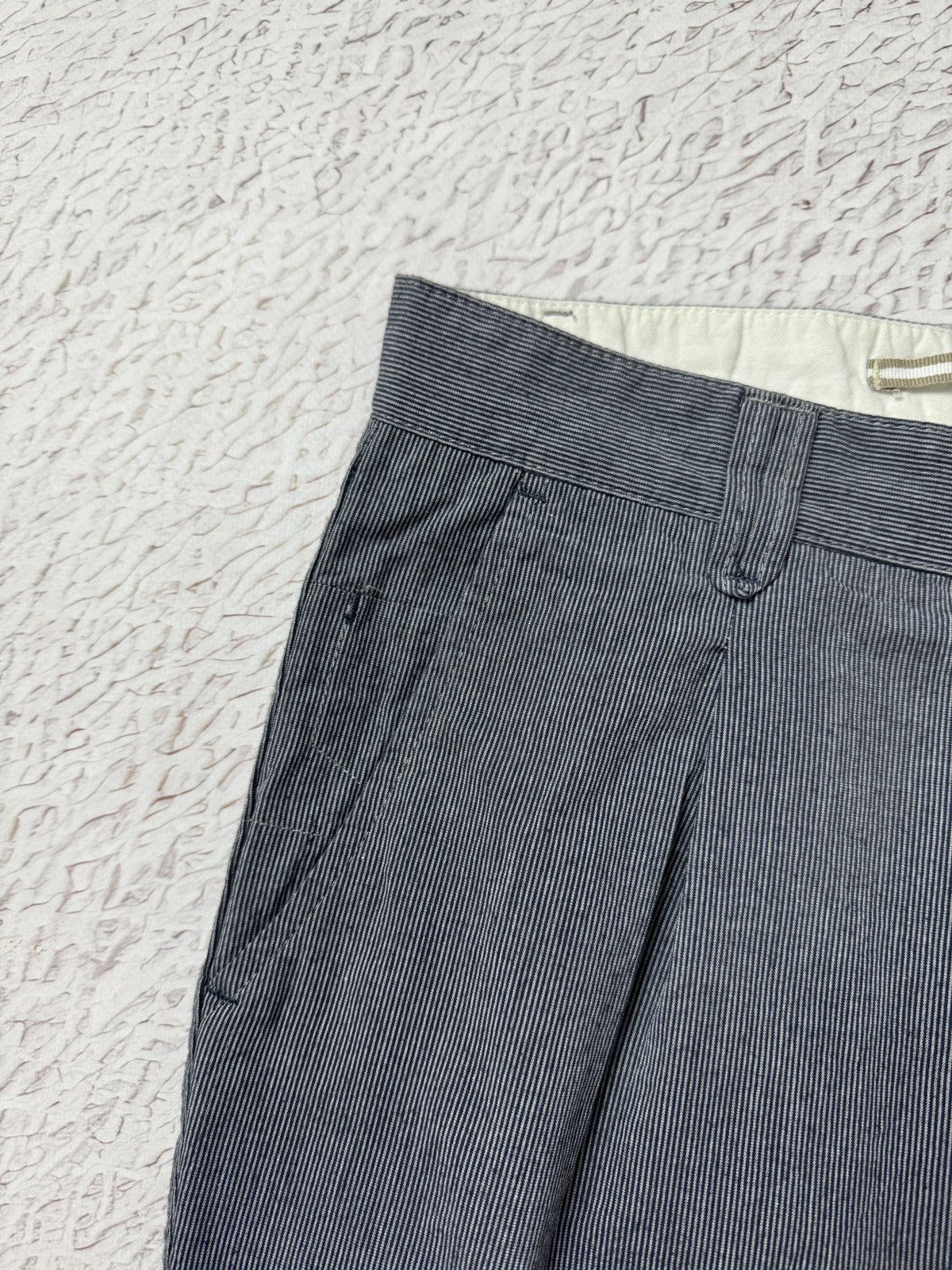 Officina36 Officina 36 cotton striped grey cropped chino pants Size US 30 / EU 46 - 7 Thumbnail