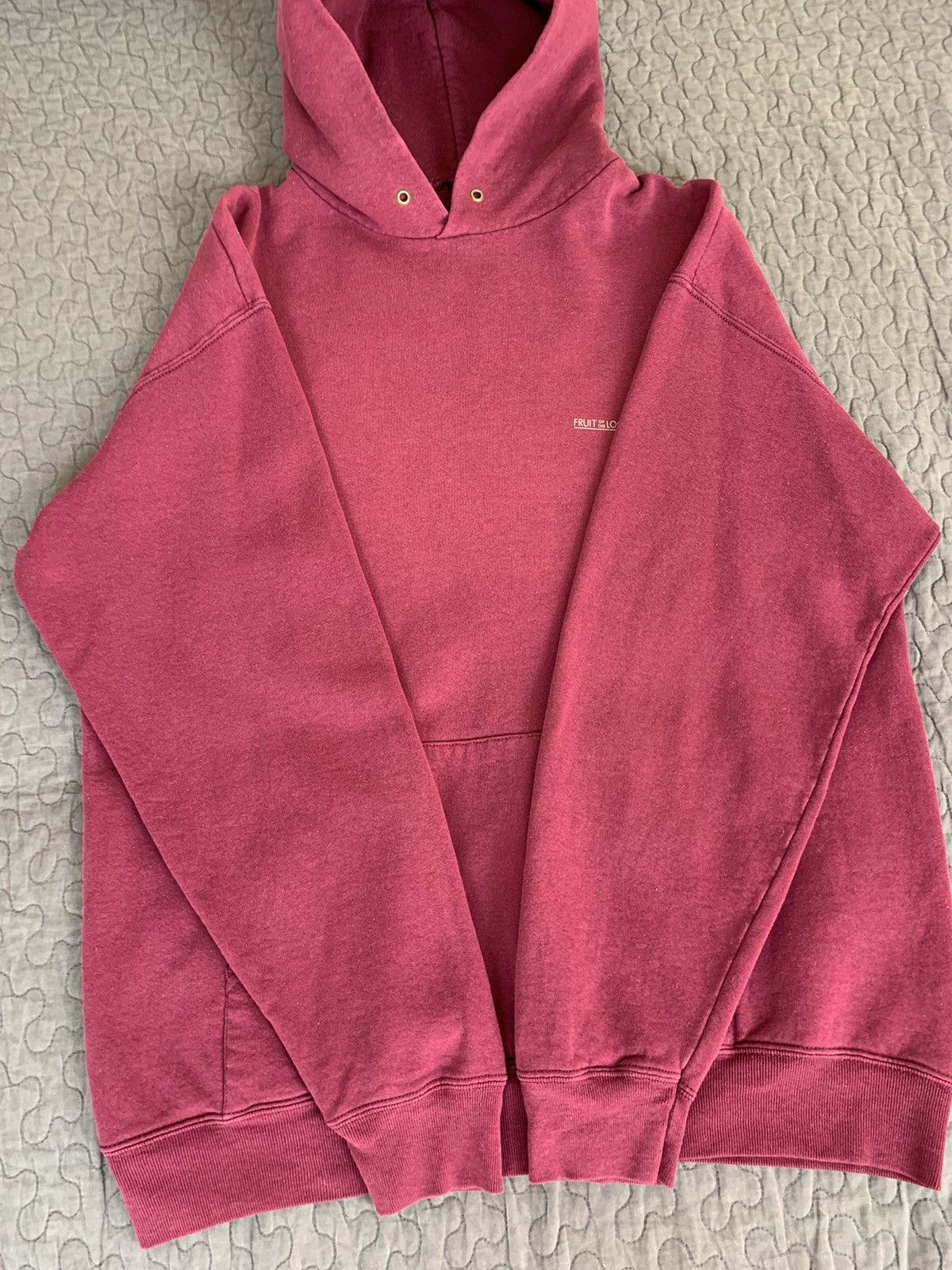 Fruit Of The Loom Vintage Fruit Of The Loom Blank Hoodie Size US L / EU 52-54 / 3 - 16 Thumbnail