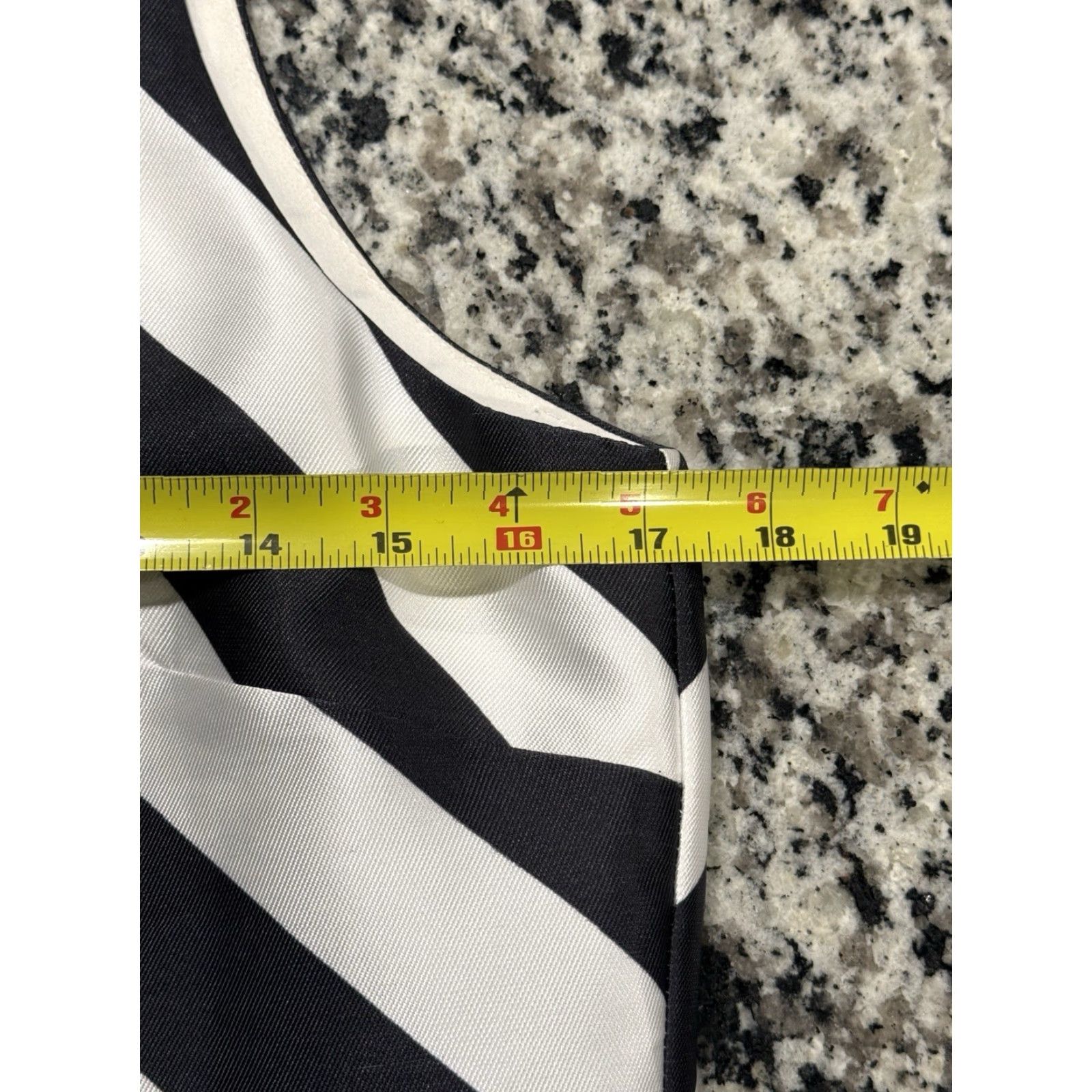 Mac Duggal VINTAGE Mac Duggal Party Cocktail Sleeveless Mini Dress Womens 2 Black White Chevron Size S / US 4 / IT 40 - 3 Thumbnail