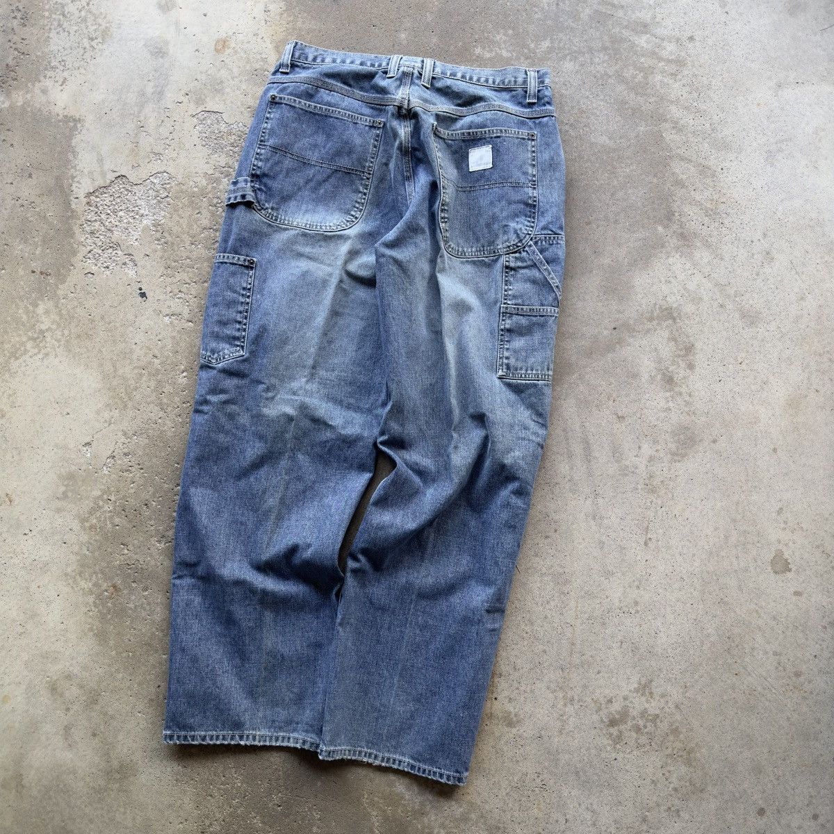Vintage Faded Thrashed Wide Leg Carpenter Skater Jeans ERD Grunge Size US 34 / EU 50 - 10 Thumbnail