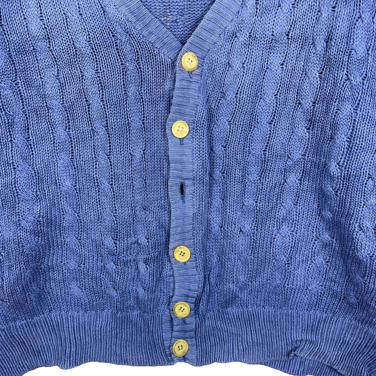 Benetton Vintage 90s Benetton Italy Knitwear Cardigan Sweater Size US XXL / EU 58 / 5 - 3 Thumbnail