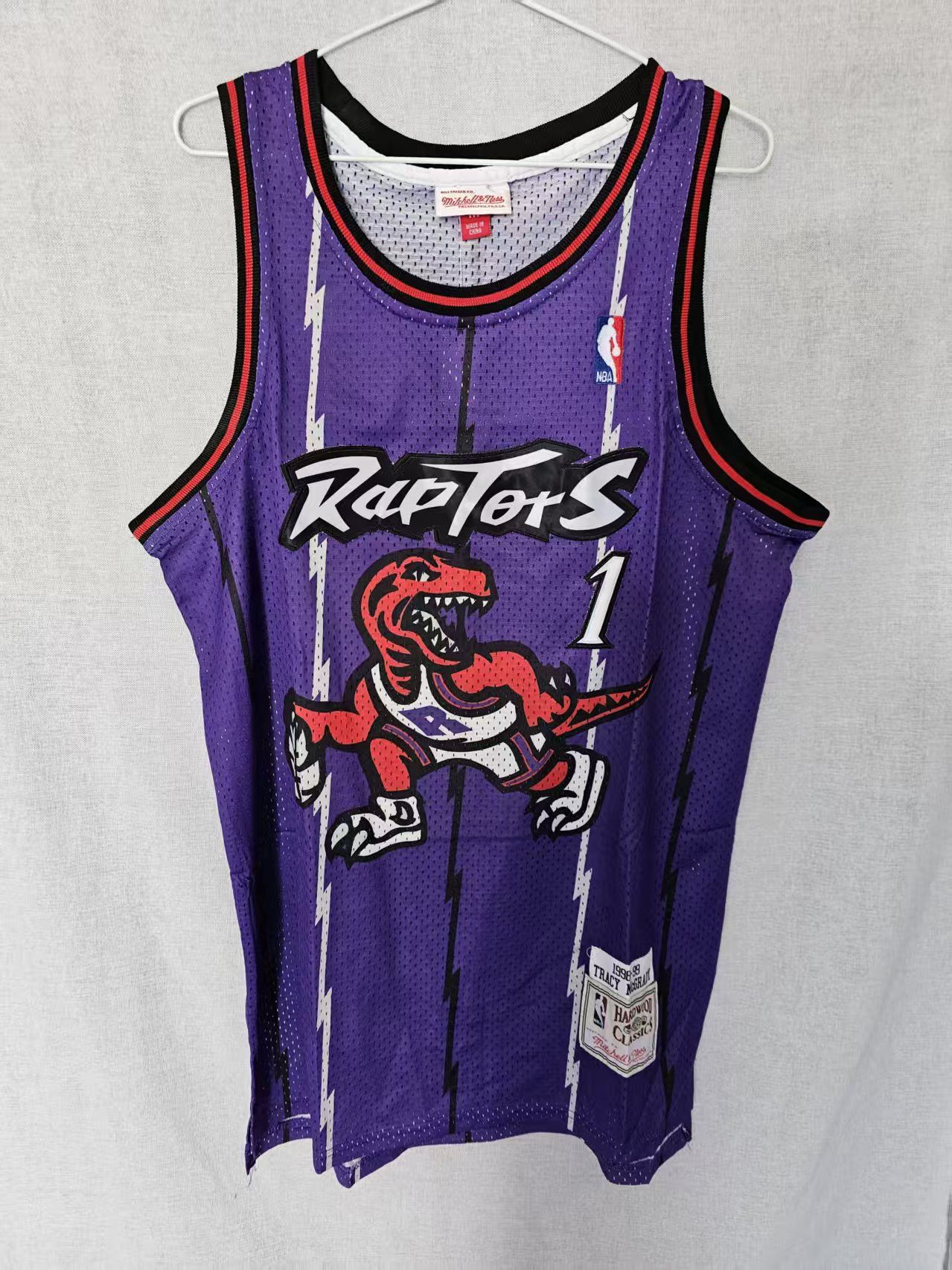 NBA Toronto Raptors #1 Tracy McGrady Jersey Size US XL / EU 56 / 4 - 2 Thumbnail