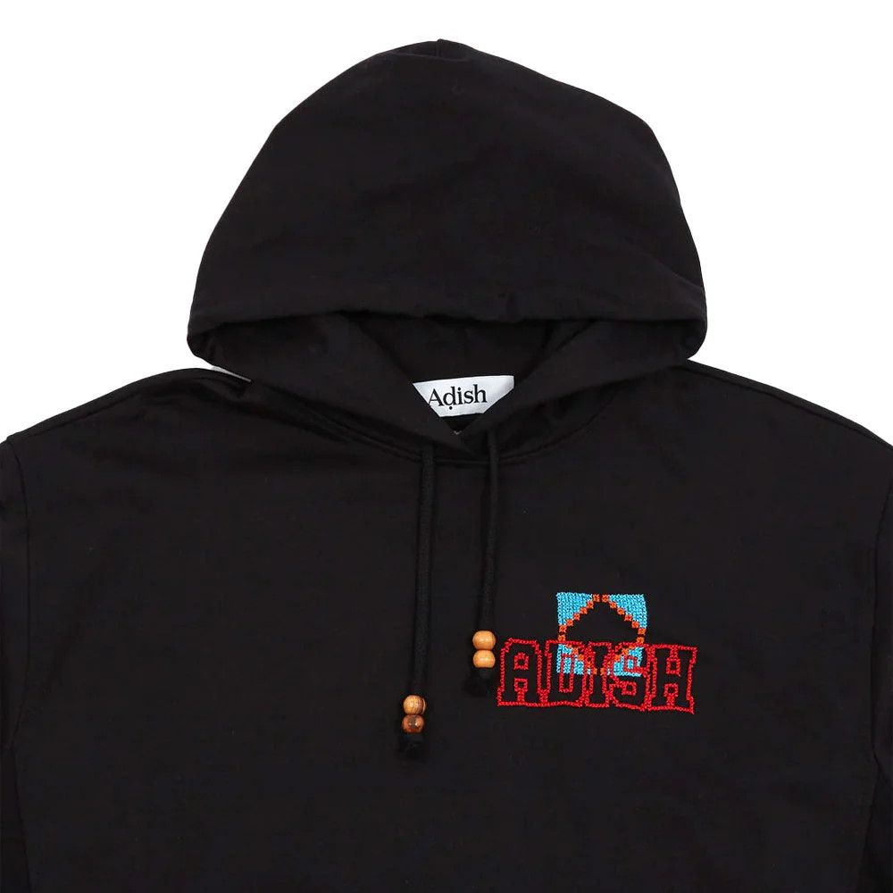 Adish o1mle1224 Kharaz Logo Hooded Sweatshirt in Black Size US XL / EU 56 / 4 - 3 Thumbnail