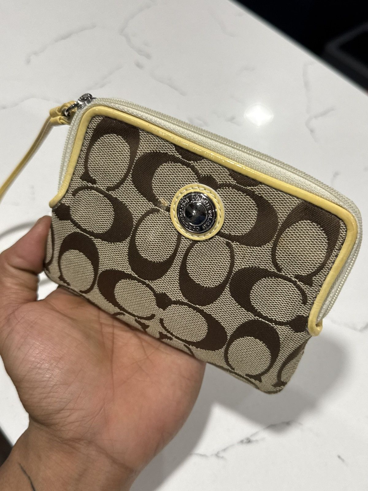 Other Vintage Coach Poppy Signature Wristlet - Khaki Size ONE SIZE - 3 Thumbnail