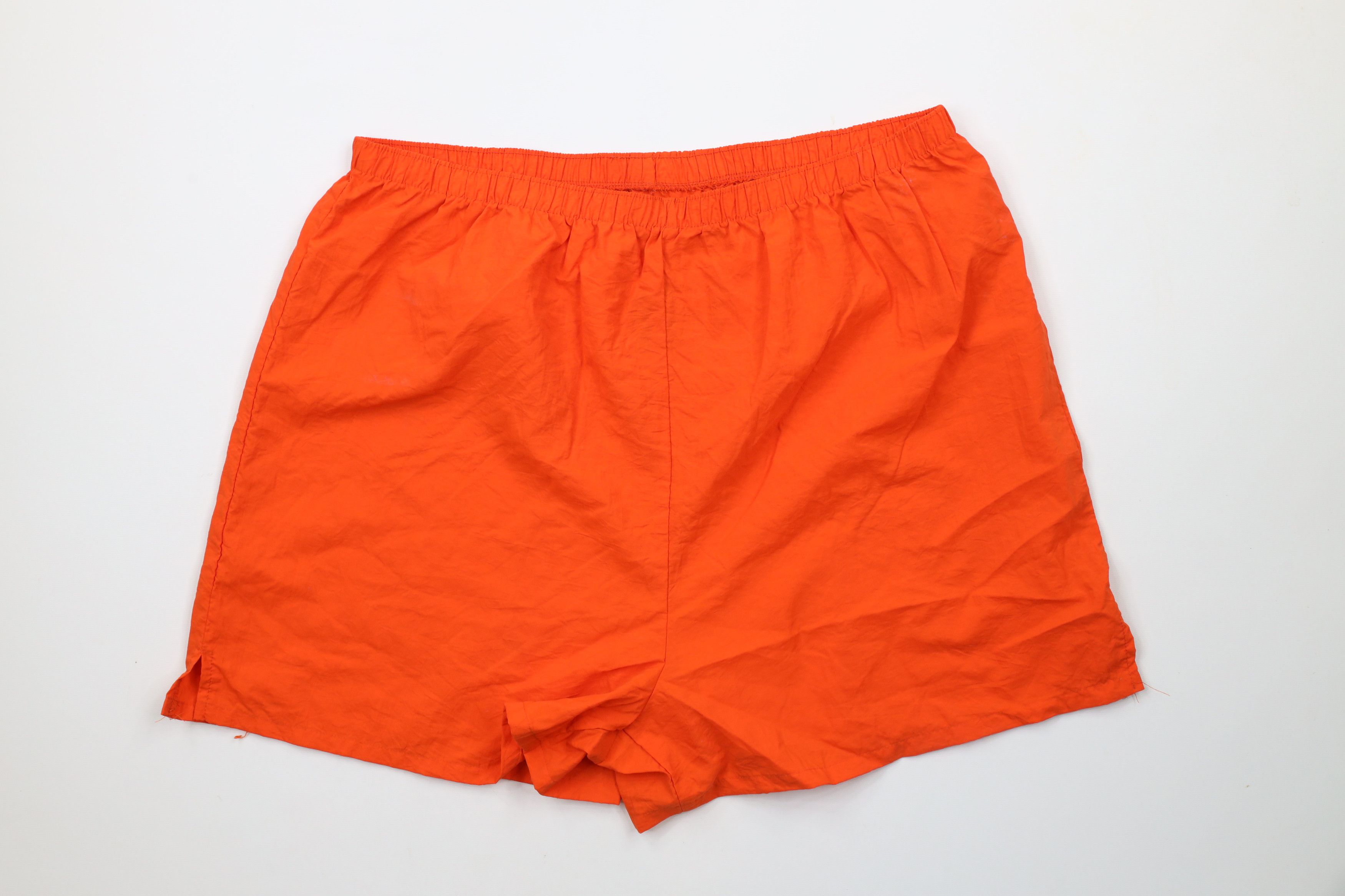 Vintage Vintage 90s Streetwear Blank Nylon Running Soccer Shorts USA Size US 36 / EU 52 - 1 Thumbnail