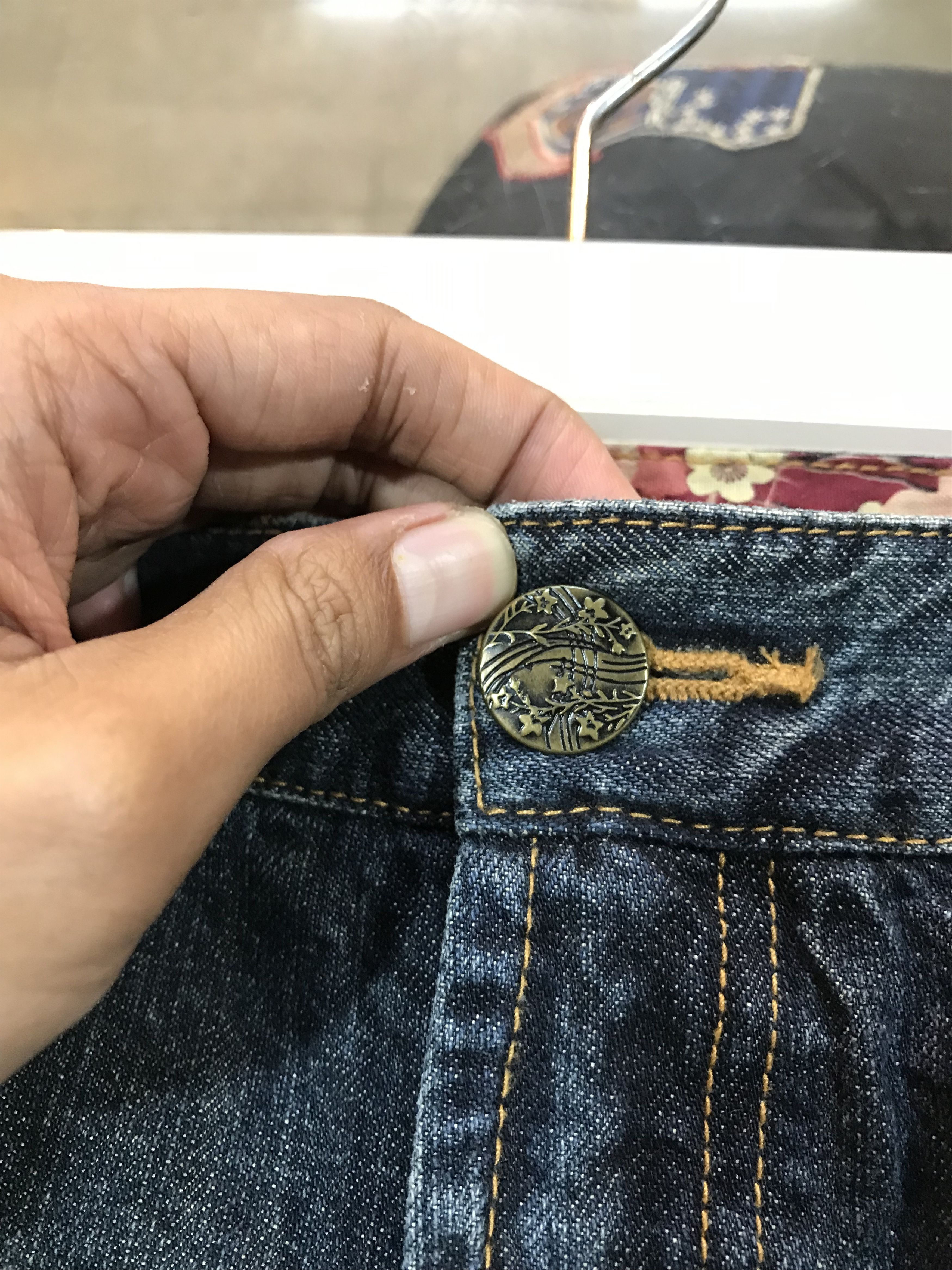 Japanese Brand Koi Fish Embroidery Japanese Brand Denim Pants Size US 37 - 6 Thumbnail
