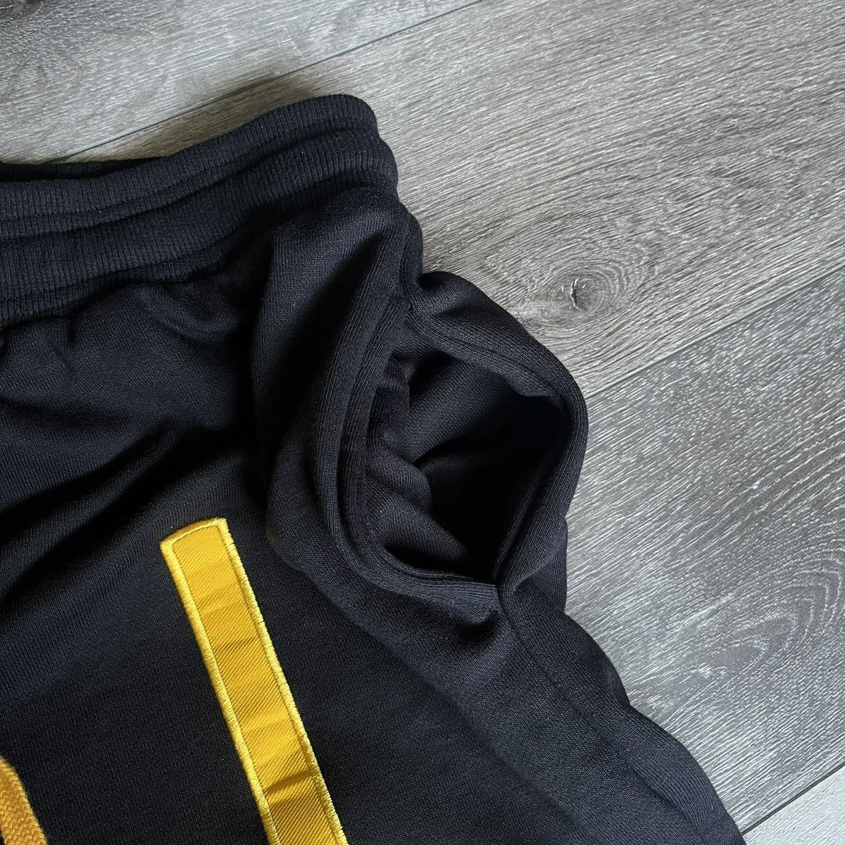 Plague Boulevard Lil Darkie Small Dark One Cartoon Cross Black Sweat Shorts M Size US 30 / EU 46 - 5 Thumbnail