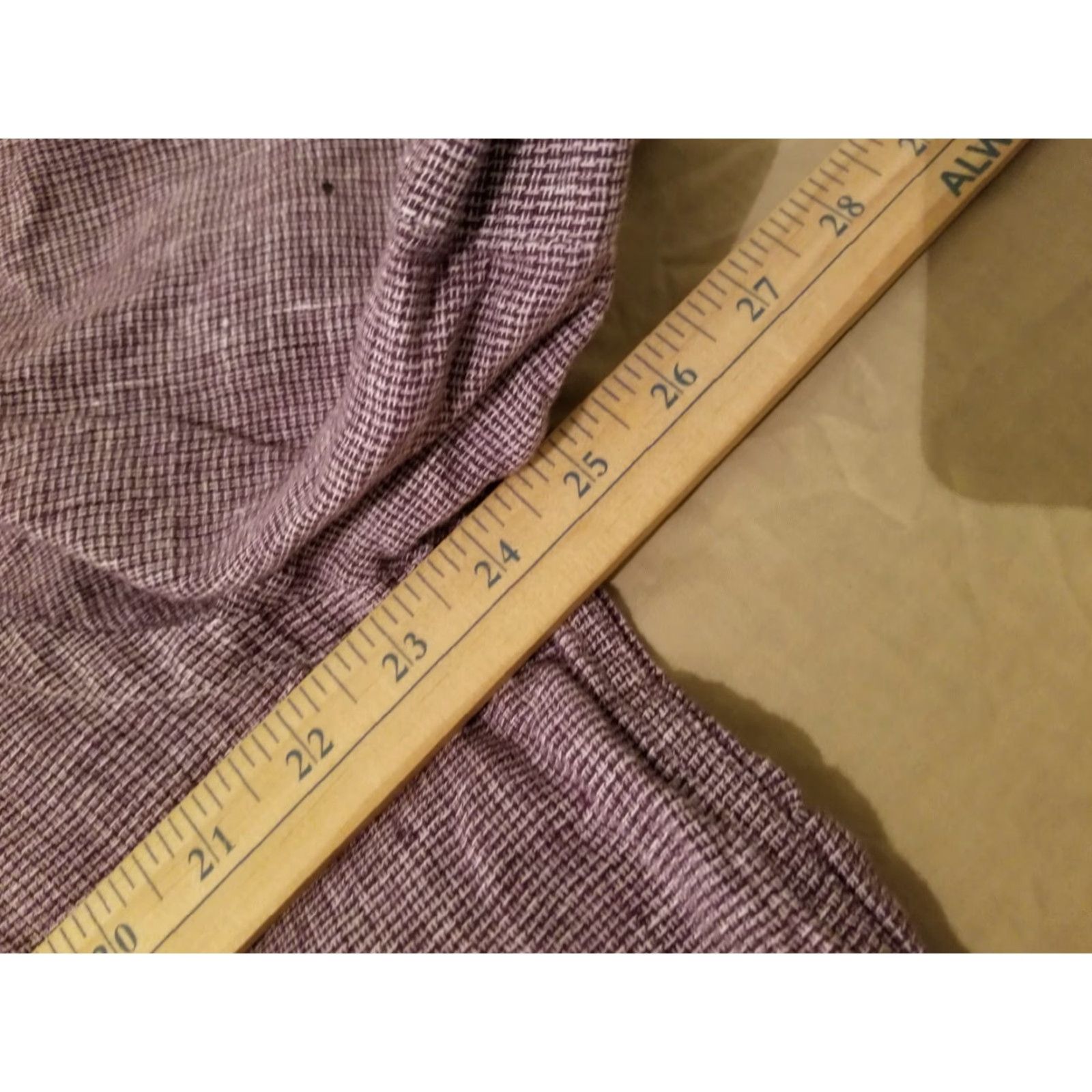 Daniel Cremieux Linen Dress Shirt XL Purple Button Short Sleeve Mens