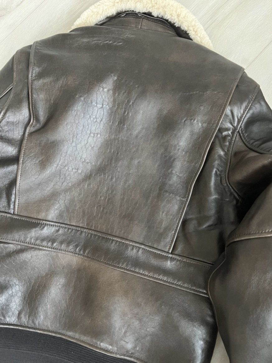 Saint Laurent Paris Saint laurentXSchott NYC patch shearling leather jacket sz M Size US M / EU 48-50 / 2 - 5 Thumbnail