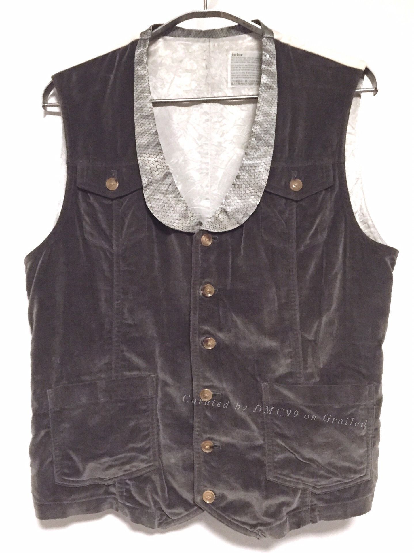 MASAHIROMARUYAMA Kolor Junichi Abe Velvet Reversible Vest Size US M / EU 48-50 / 2 - 1 Thumbnail