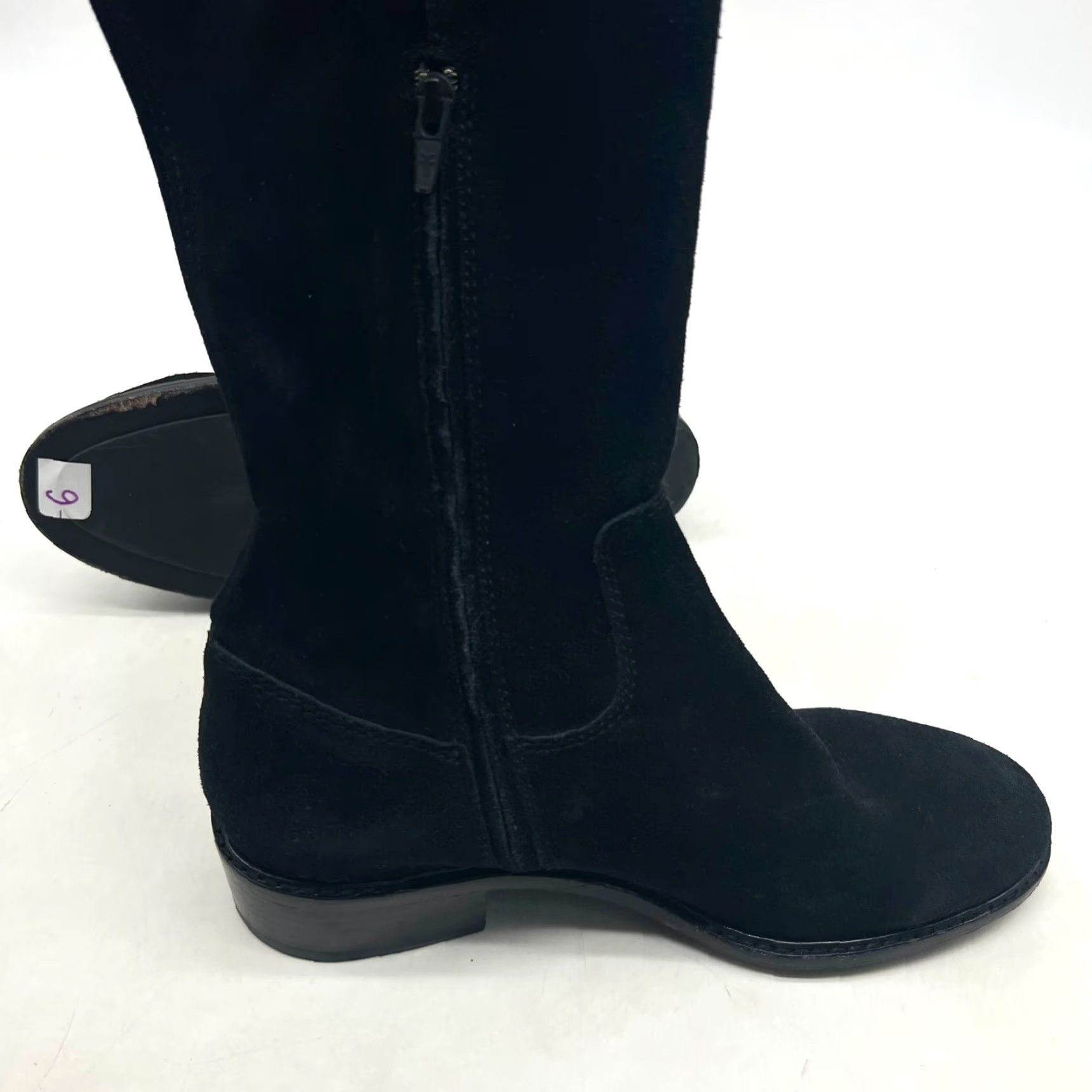 Frye FRYE Taylor Stretch Tall Boots Black Suede Womens Size 6 Bootie Size US 4 / IT 34 - 4 Thumbnail