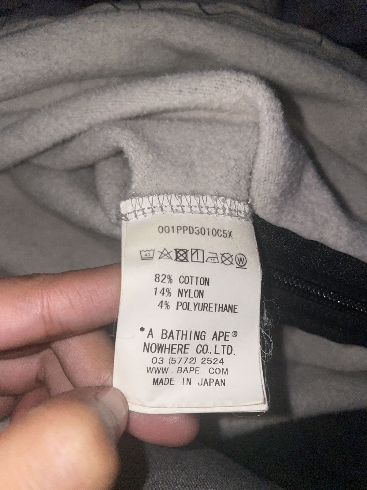 Bape Gray Bape Hoodie Size US S / EU 44-46 / 1 - 6 Thumbnail