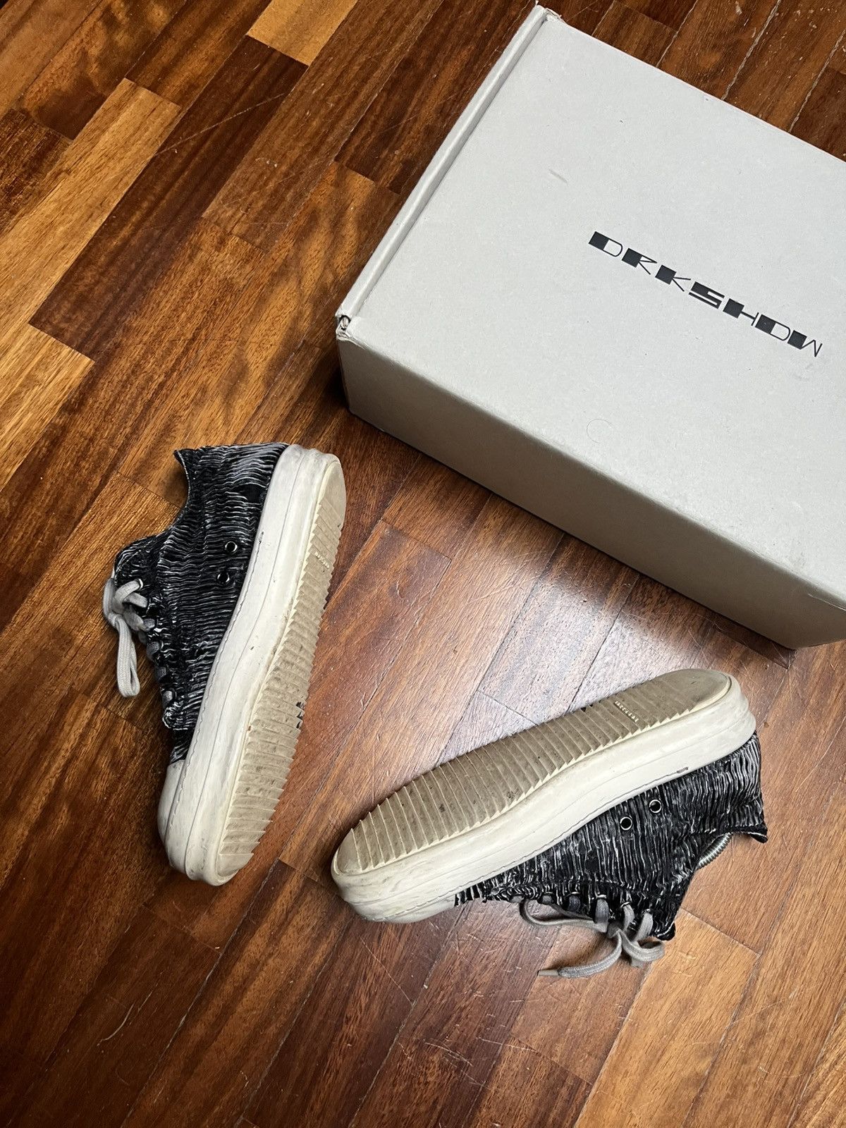 Rick Owens Drkshdw Rick Owens Ramones low top sneakers Size US 7 / EU 40 - 18 Thumbnail