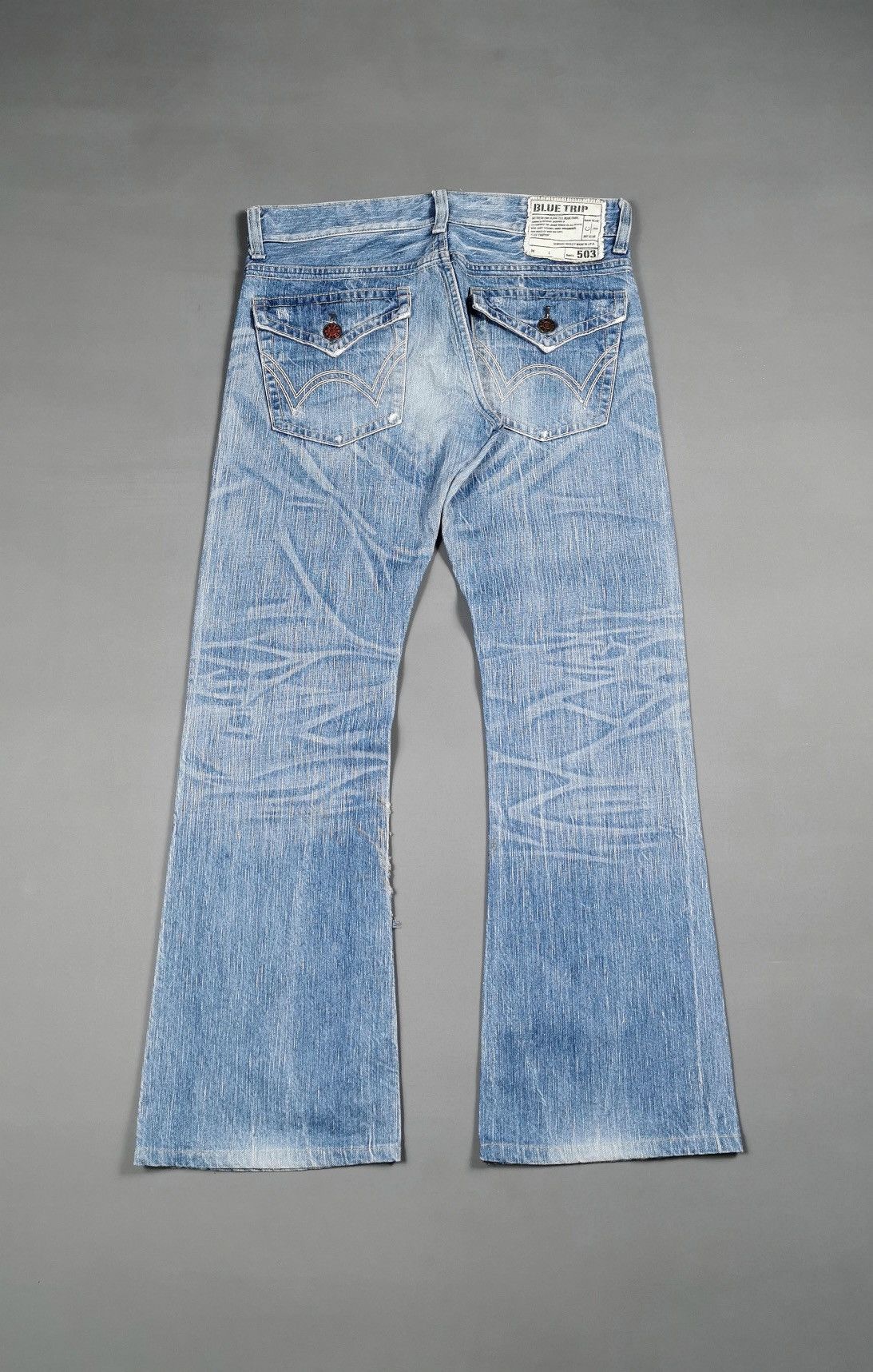 Edwin Bootcut Edwin 503 Light Blue Jeans Size US 33 - 4 Thumbnail