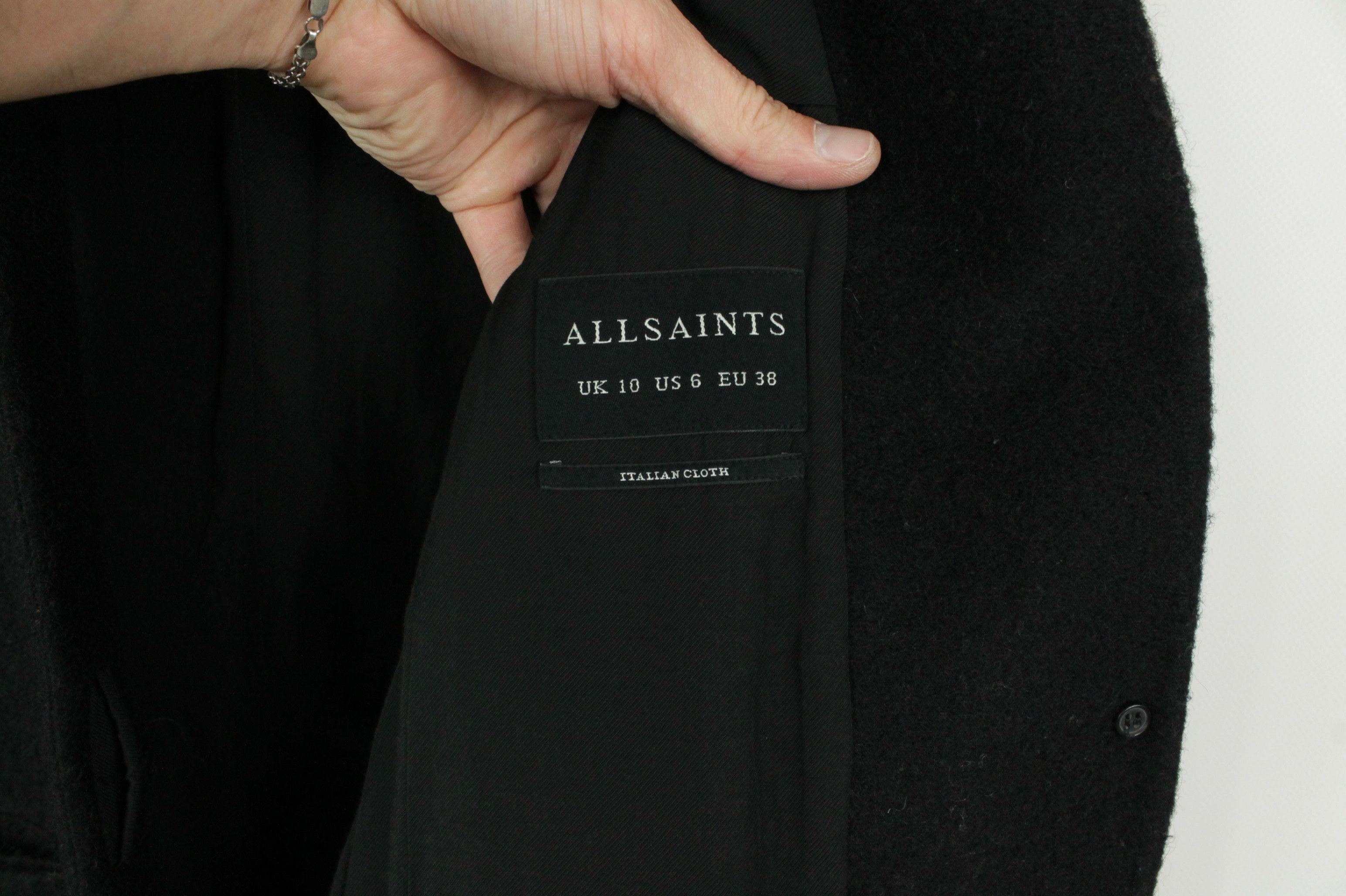 Allsaints AllSaints Jaiya Coat Black Grey Ombre Coat Size 6 Size M / US 6-8 / IT 42-44 - 10 Thumbnail