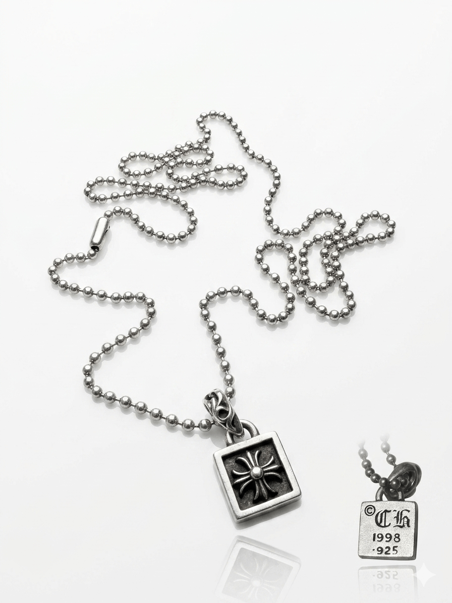 Chrome Hearts Chrome Hearts CH Plus Charm Silver Necklace Size ONE SIZE - 1 Thumbnail
