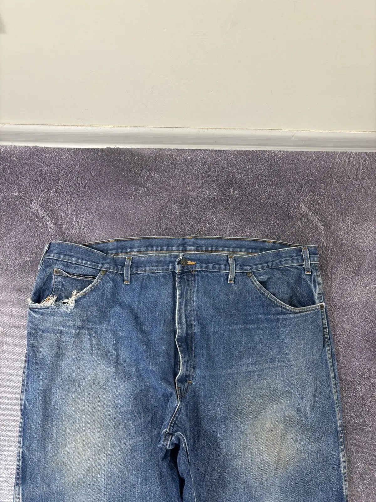 Dickies × Vintage Vintage Dickies USA Denim Blue Work Skate Hype Baggy Jeans Size US 44 / EU 60 - 9 Thumbnail