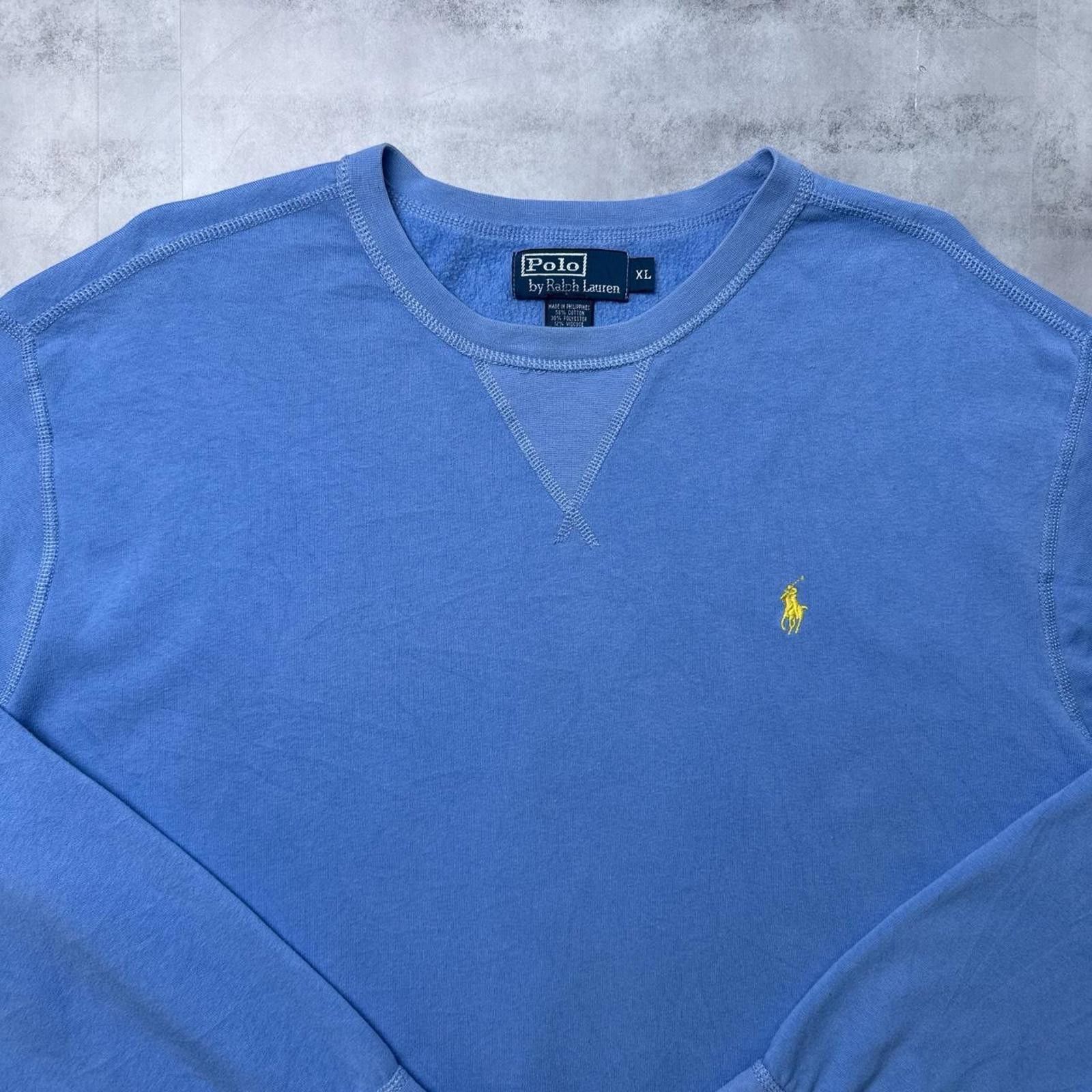 Polo Ralph Lauren Y2K Polo Ralph Lauren 00s Blue Sweatshirt Size US XL / EU 56 / 4 - 5 Thumbnail