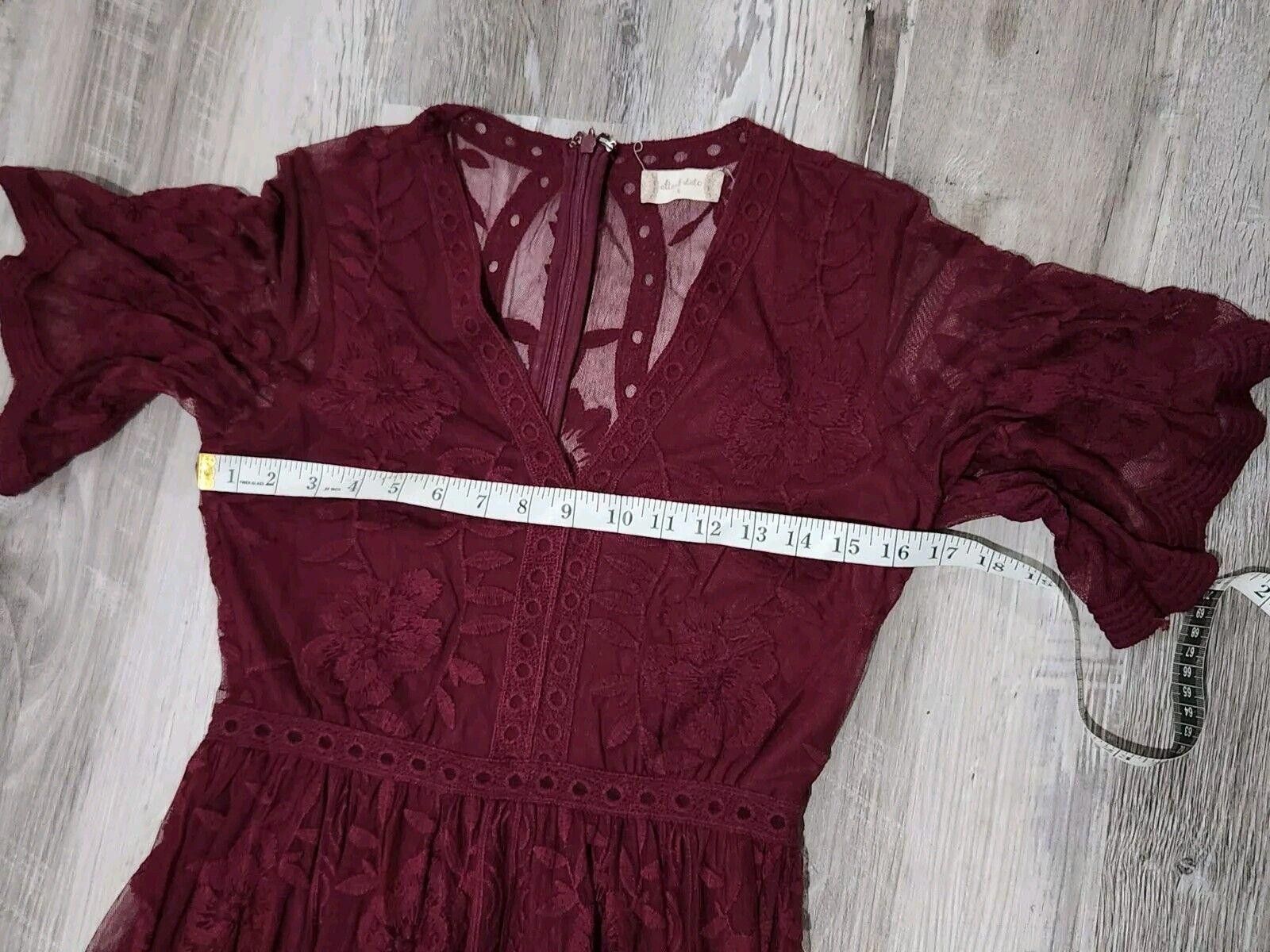 Designer ALTAR'D STATE Dress Marionette Boho Maxi Lace SMALL Long Size S / US 4 / IT 40 - 4 Thumbnail