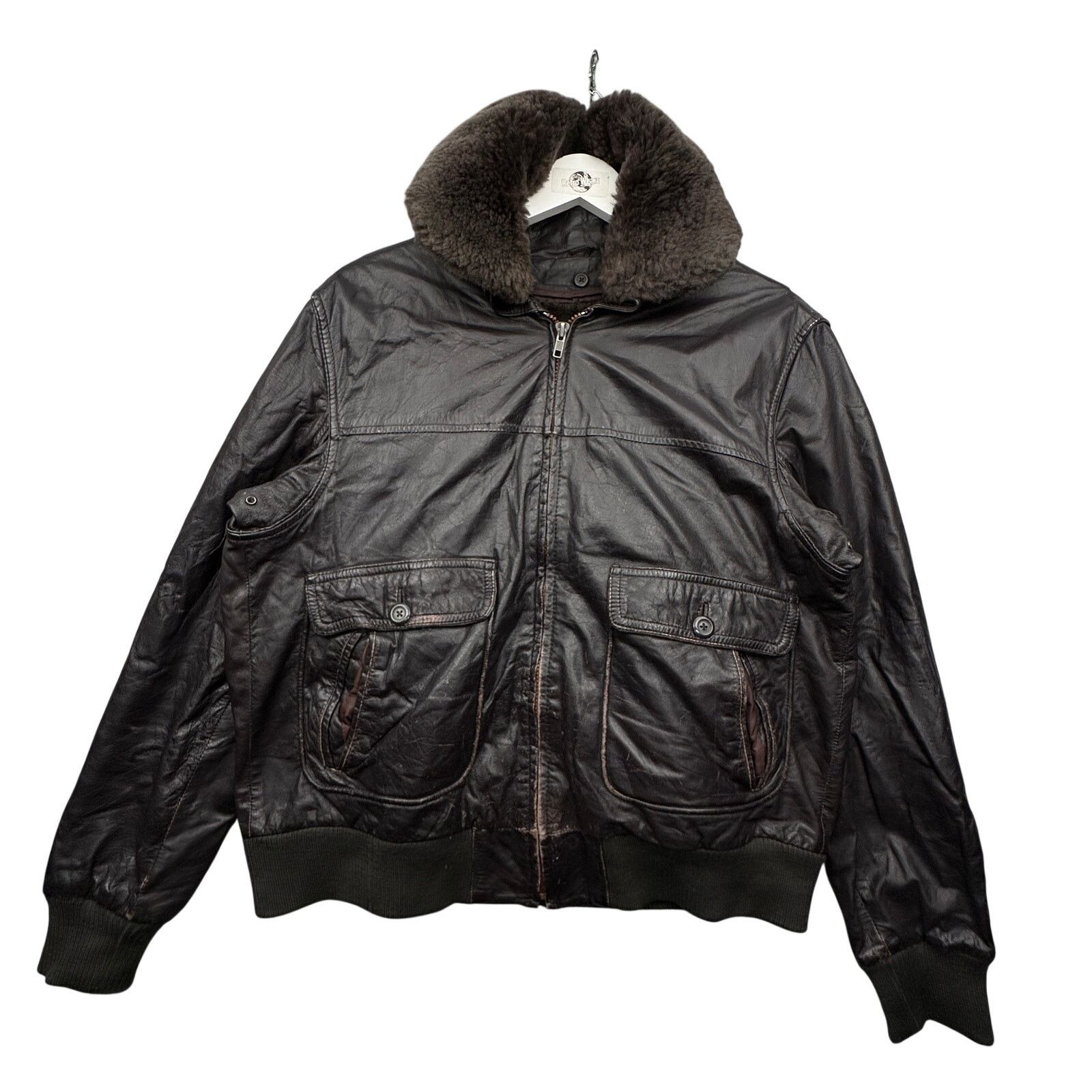 Other Vintage Deerskin Trading Post Bomber Leather Jacket Medium Size US M / EU 48-50 / 2 - 1 Thumbnail