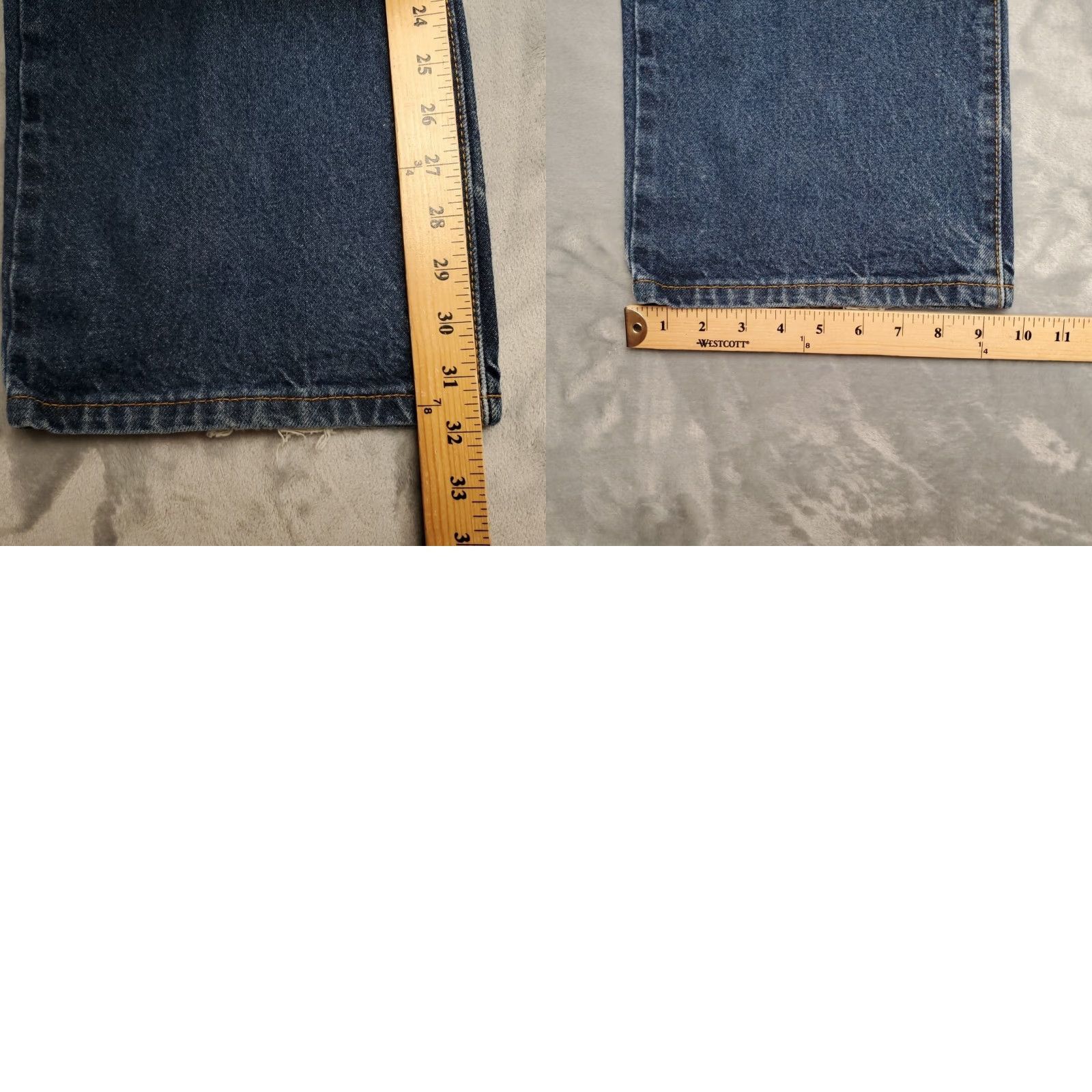 Denime VINTAGE Levis 517 Jeans Mens 38x32 Blue Faded Denim 100% Cotton Classic Bootcut Pants Size US 38 / EU 54 - 10 Thumbnail