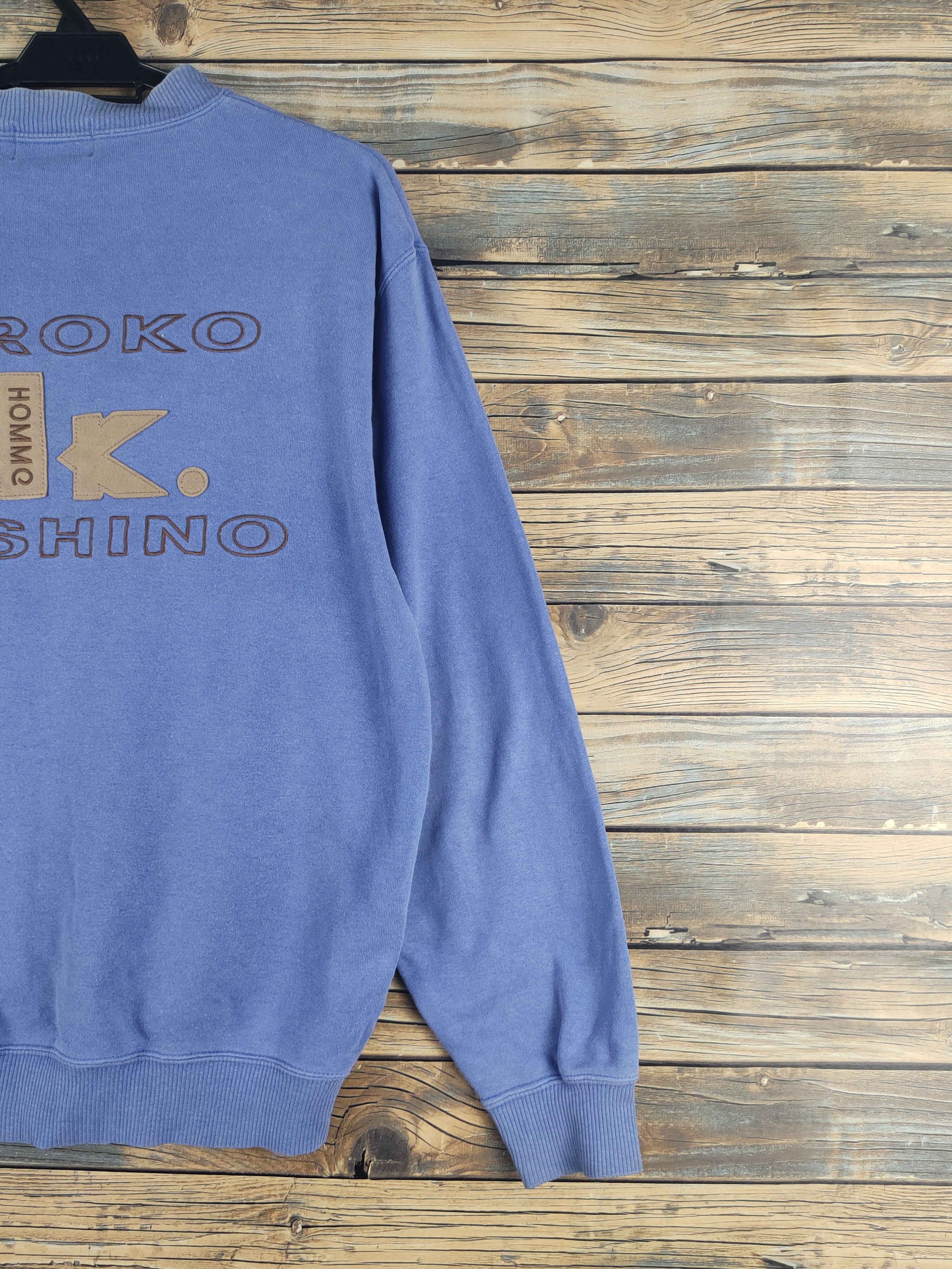 Hiroko Koshino Homme DL Hiroko Koshino Homme vintage Blue Sweatshirts #621T Size US M / EU 48-50 / 2 - 3 Thumbnail