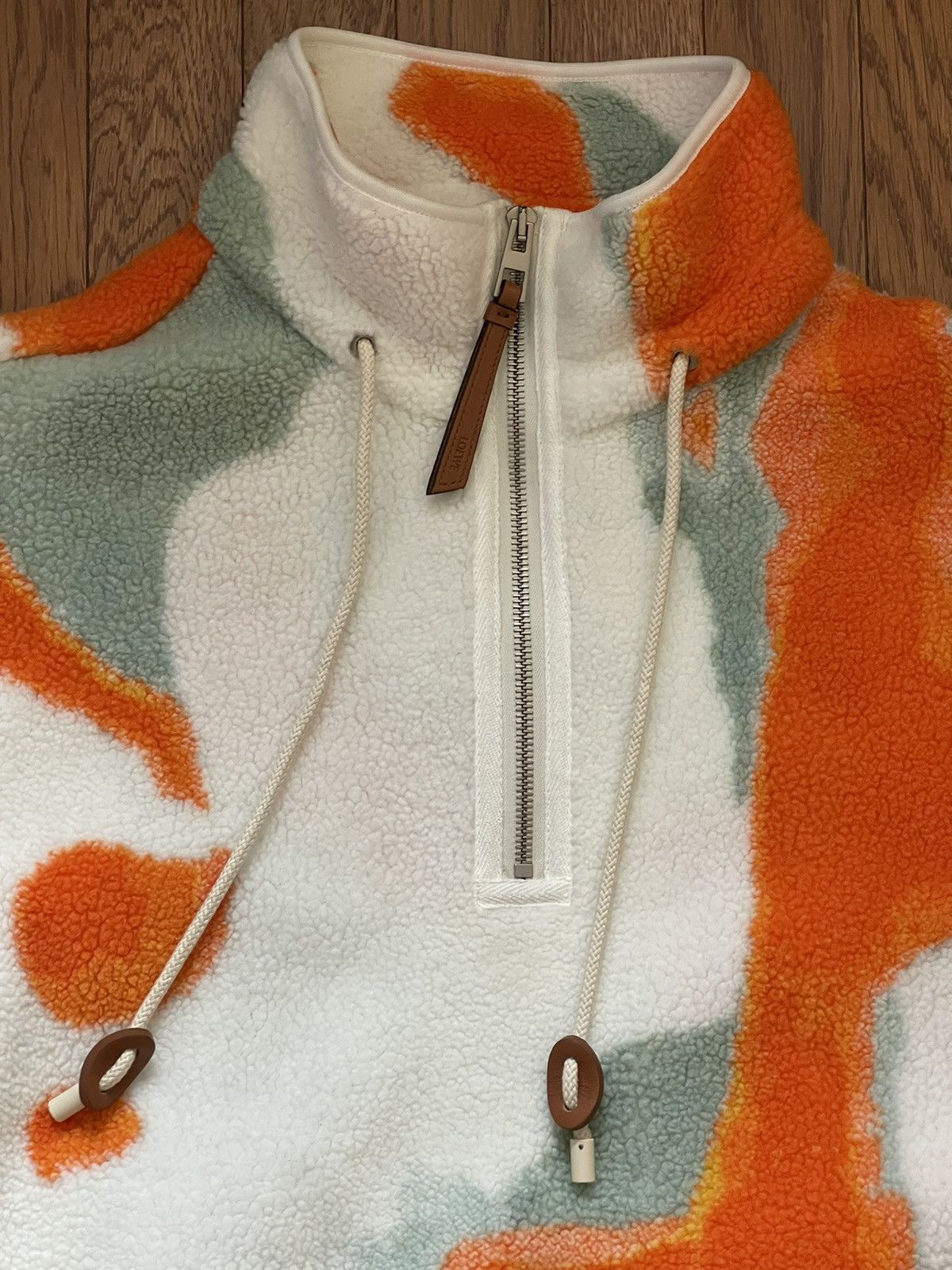 Loewe Loewe Silicone Melange Fleece Jacket Green/Orange Sz. S Size US S / EU 44-46 / 1 - 2 Thumbnail