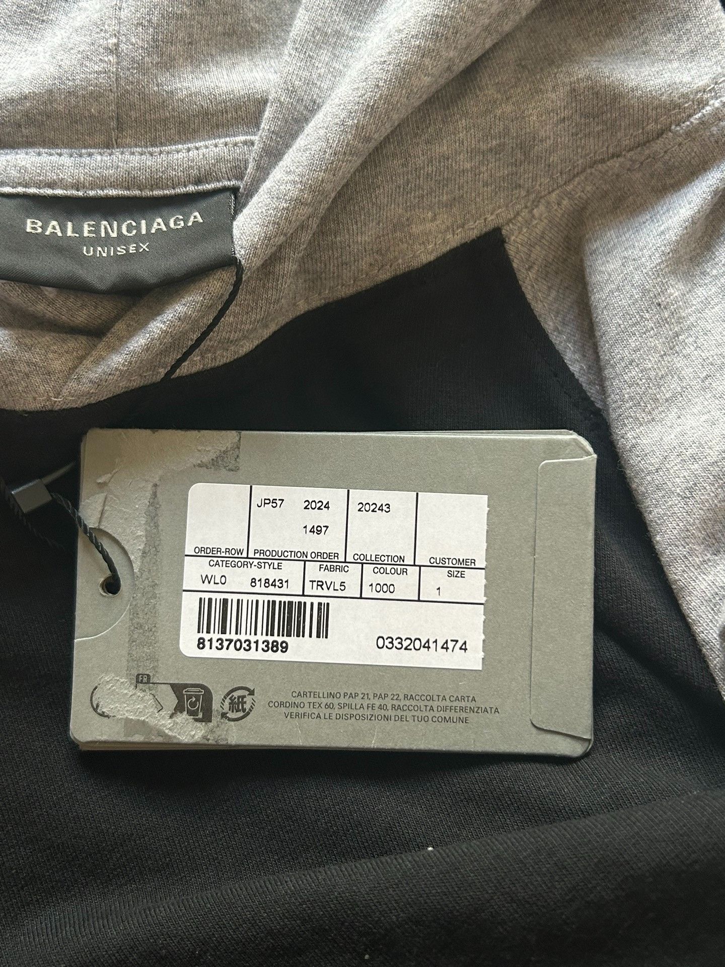 Balenciaga Balenciaga 24 Latest 3 B-letter Dirty Old Color-block Hoode Size US S / EU 44-46 / 1 - 5 Thumbnail