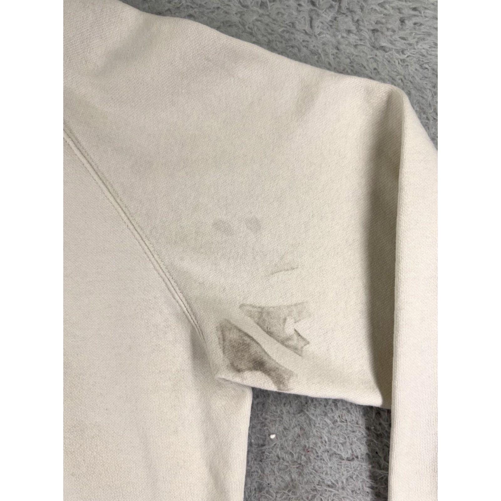 The North Face The North Face Hoodie Womens Large Beige Logo Cotton Blend Pocket Size L / US 10 / IT 46 - 3 Thumbnail